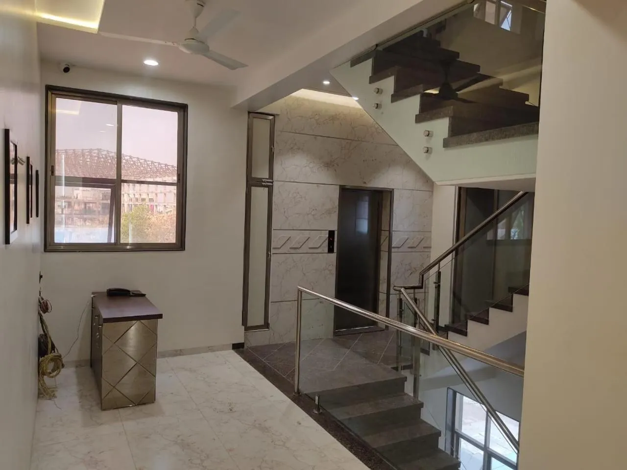 Inner courtyard view in Hotel Rose Gold