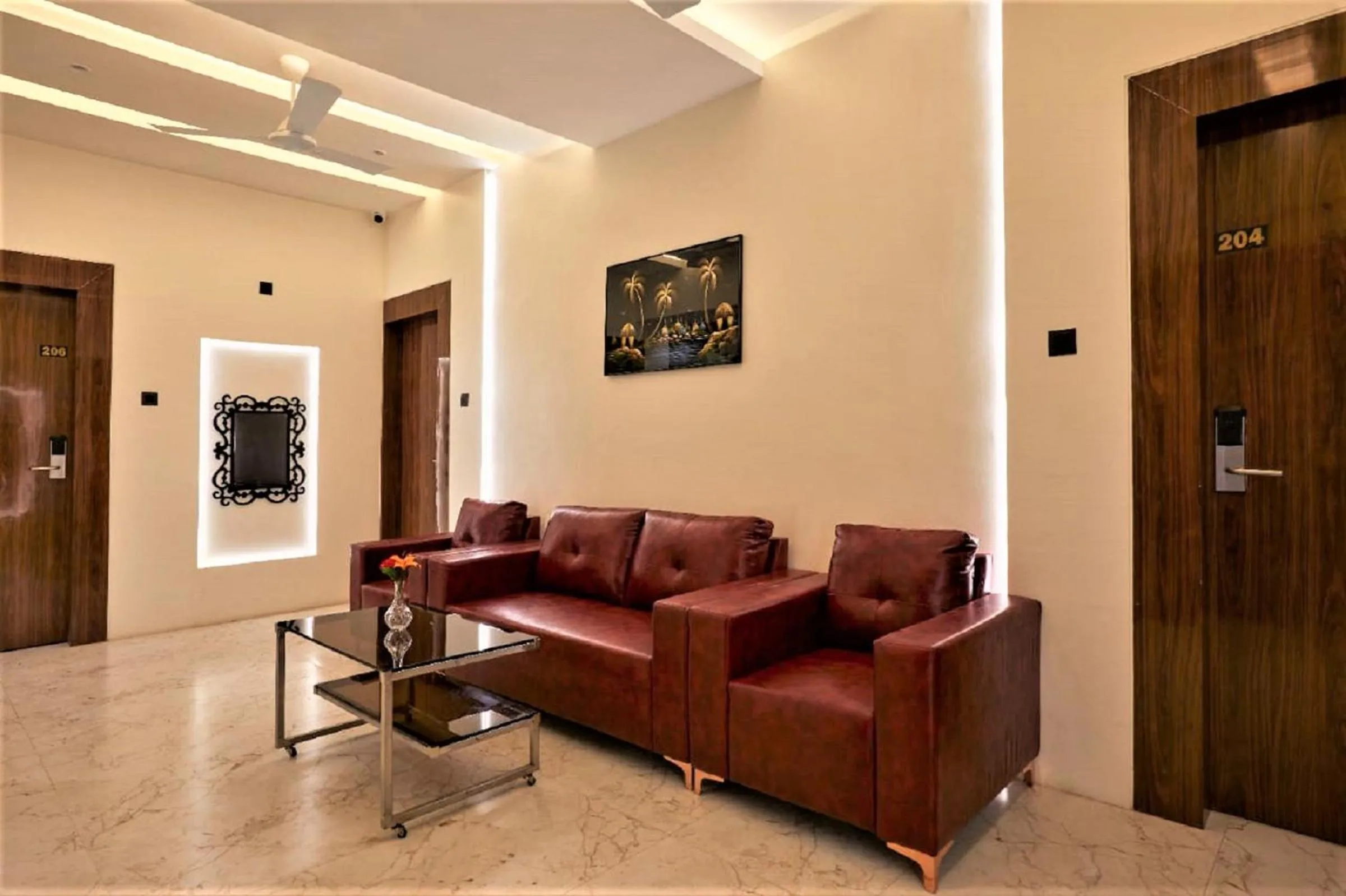 Seating area in Hotel Rose Gold