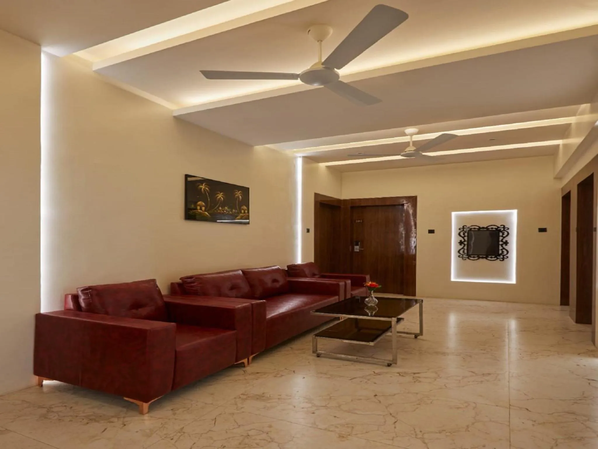 Inner courtyard view in Hotel Rose Gold