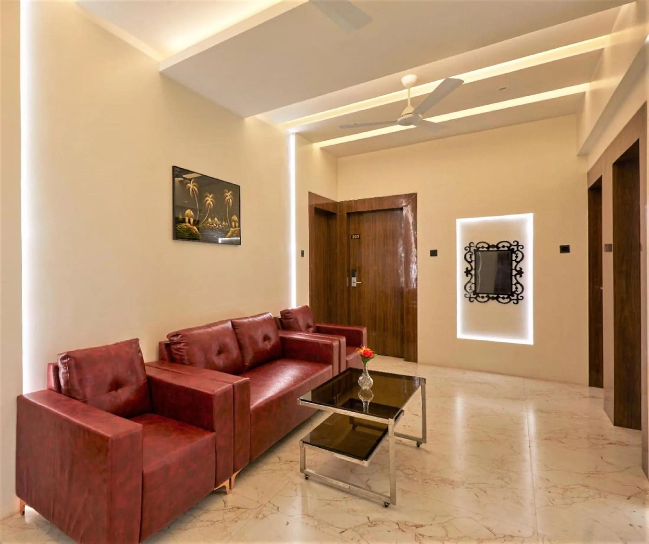 Seating area in Hotel Rose Gold