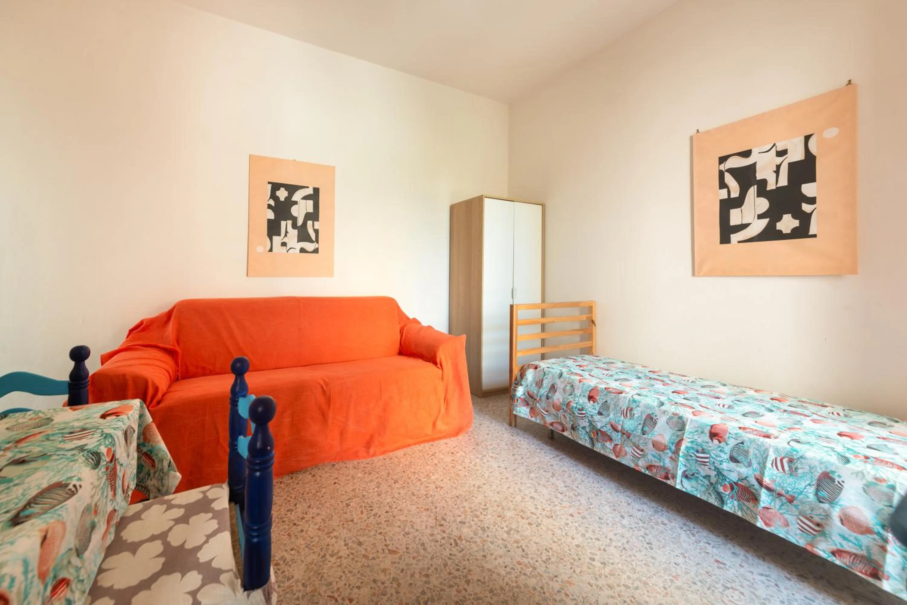 Seating area, Bed in Villa dei Sogni - Aparthotel Ischia Ponte