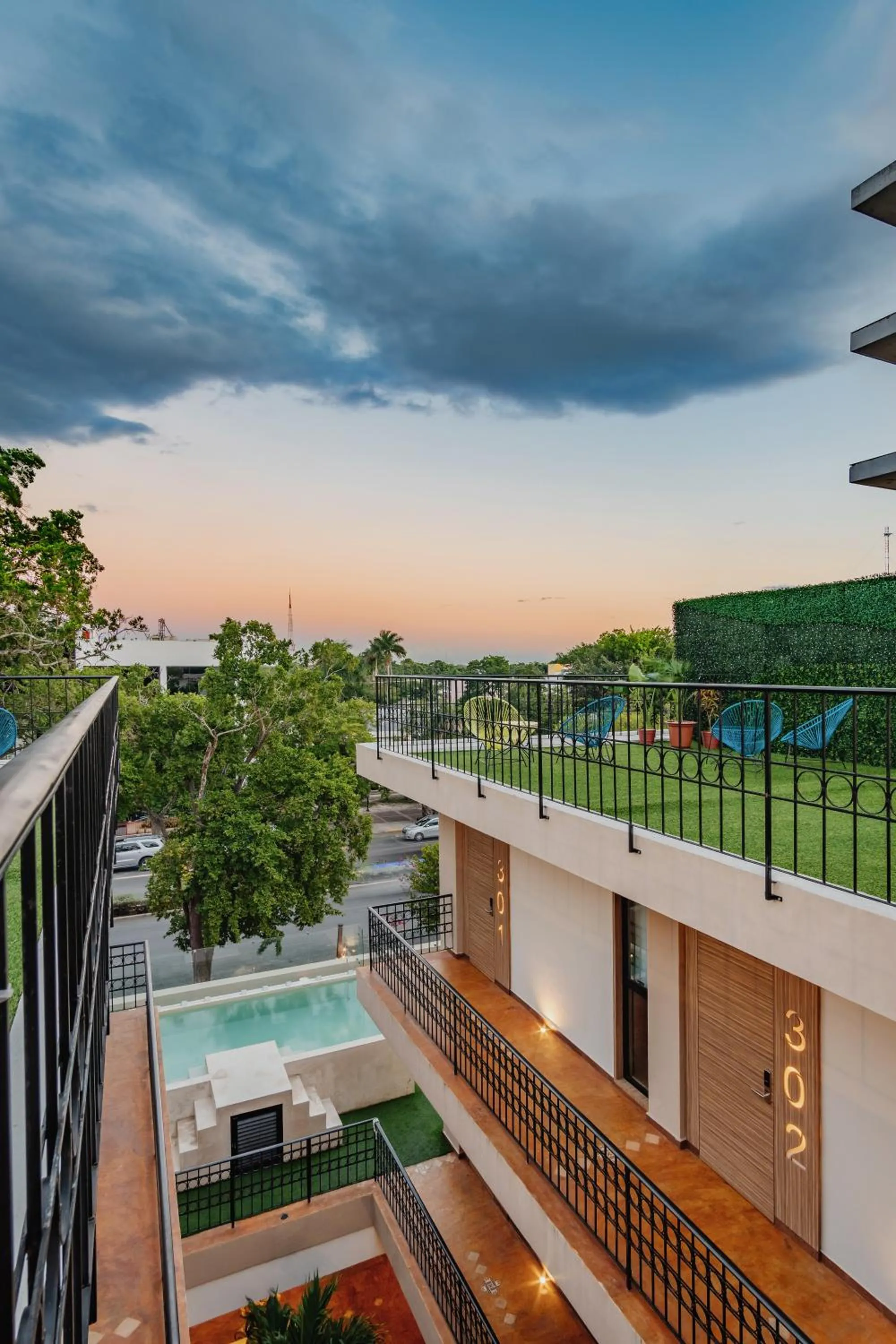Balcony/Terrace in Hotel Plaza by Kavia