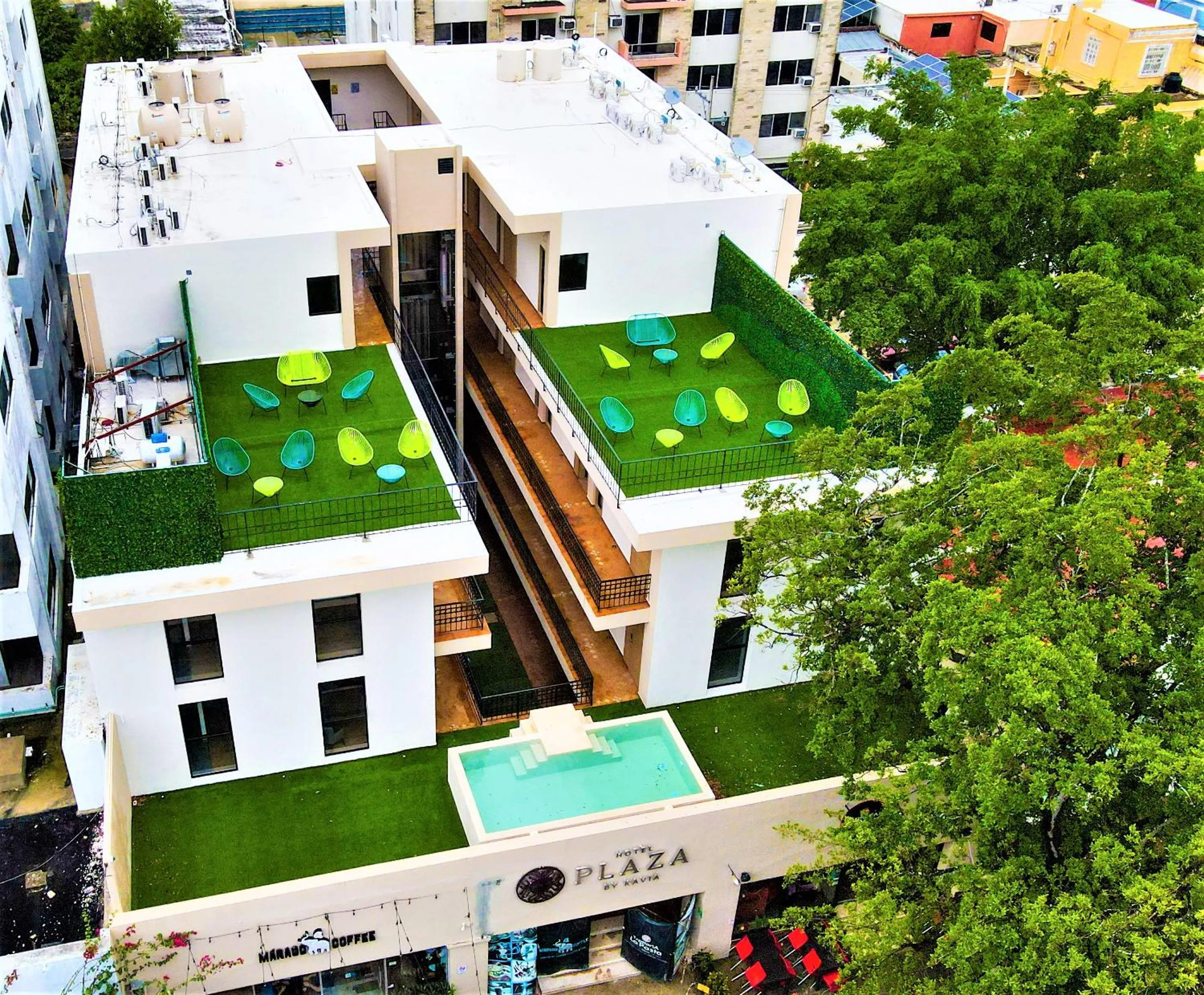 Bird's eye view in Hotel Plaza by Kavia