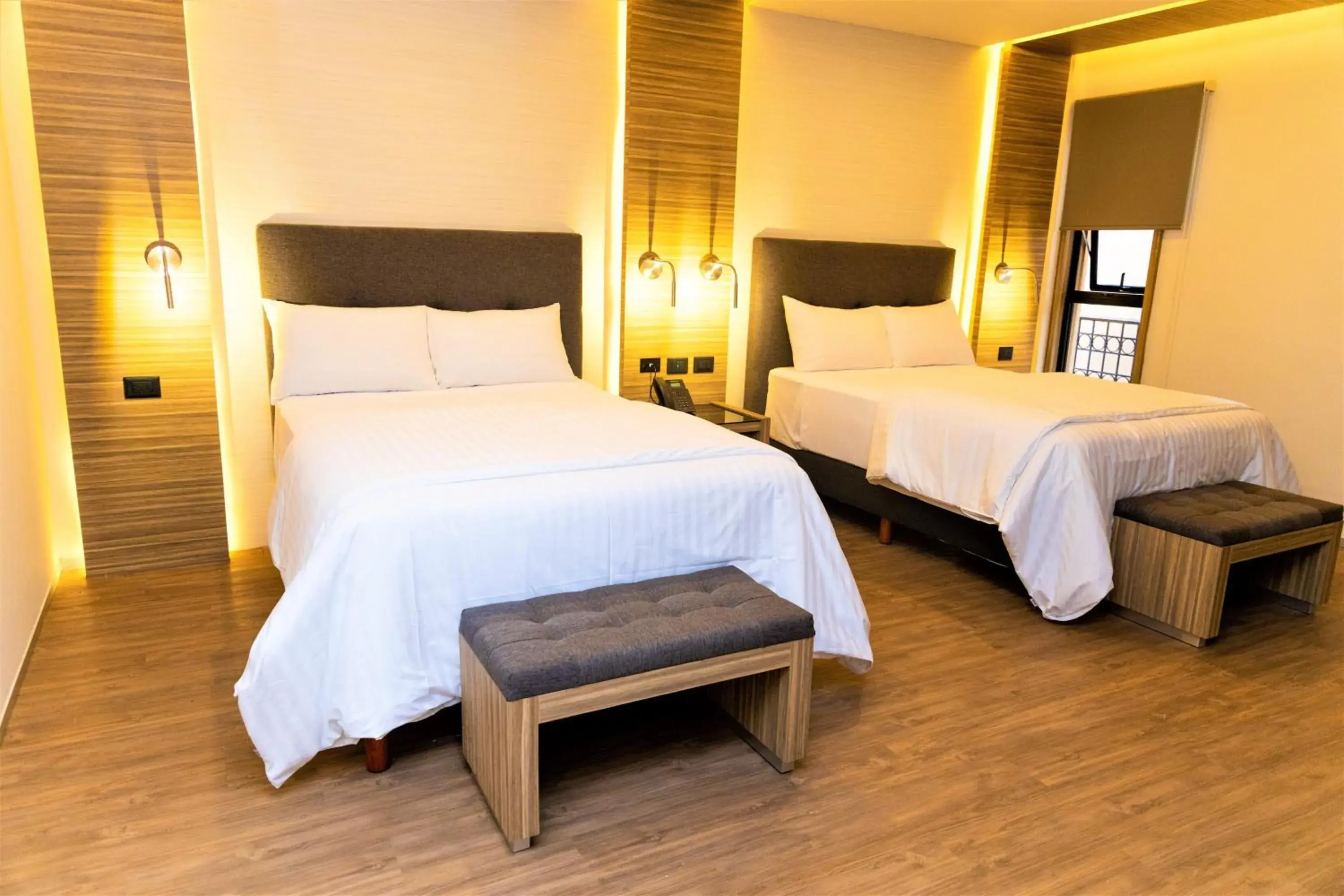 Standard Double Room with Two Double Beds in Hotel Plaza by Kavia Standard Double Room with Two Double Beds in Hotel Plaza by Kavia