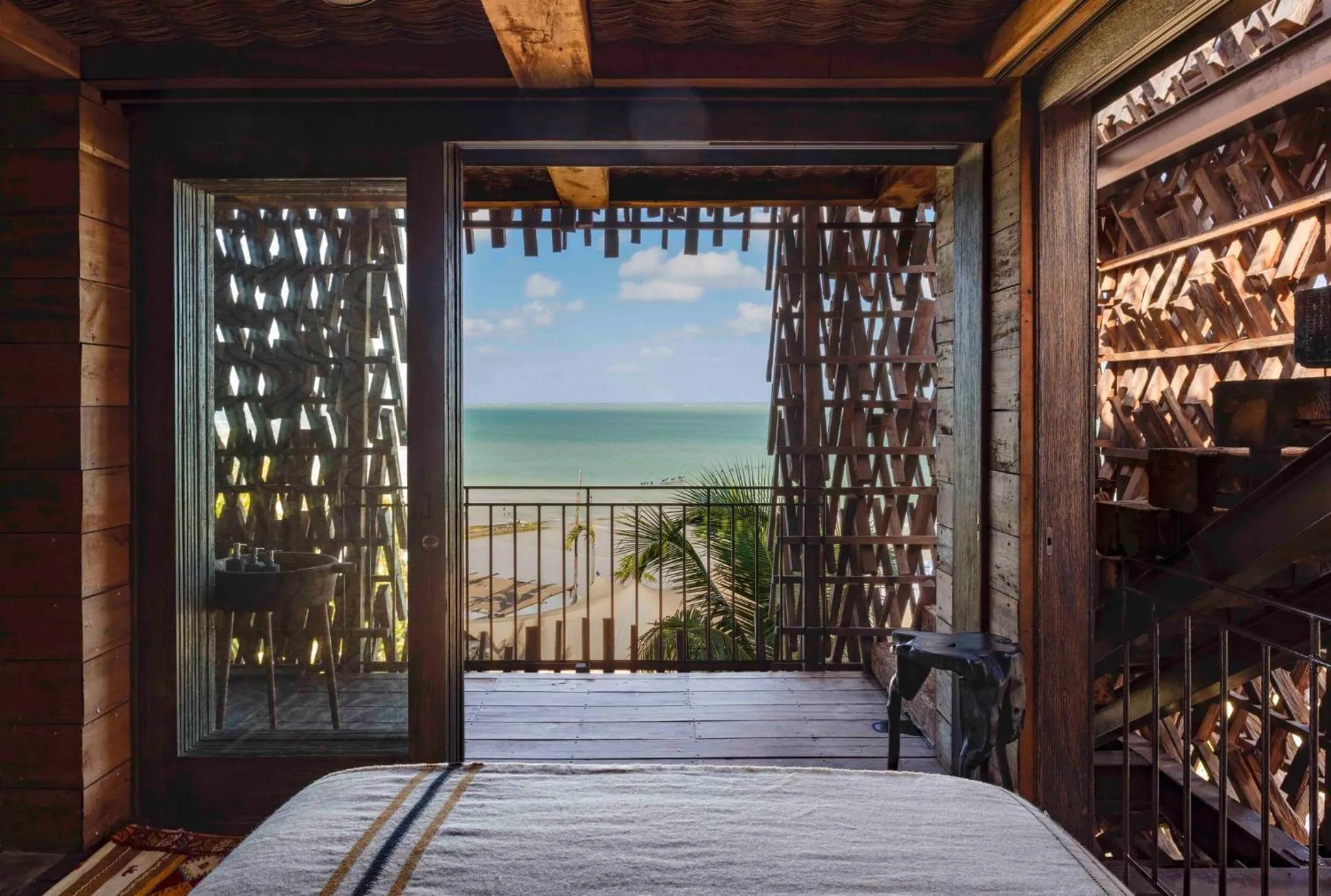 Property building, Bed in Nômade Temple Holbox