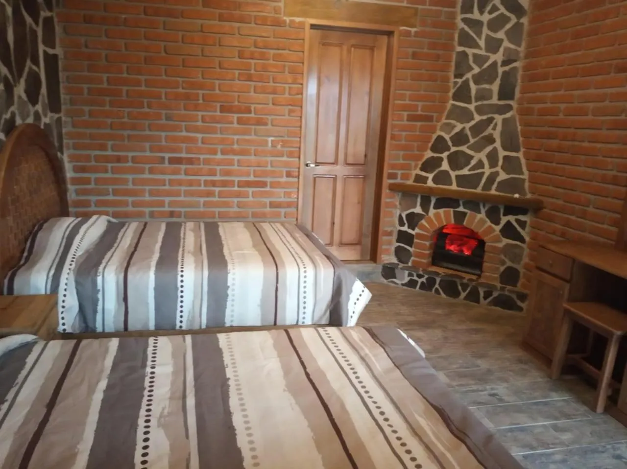 Bed in Cabañas Doña Anita