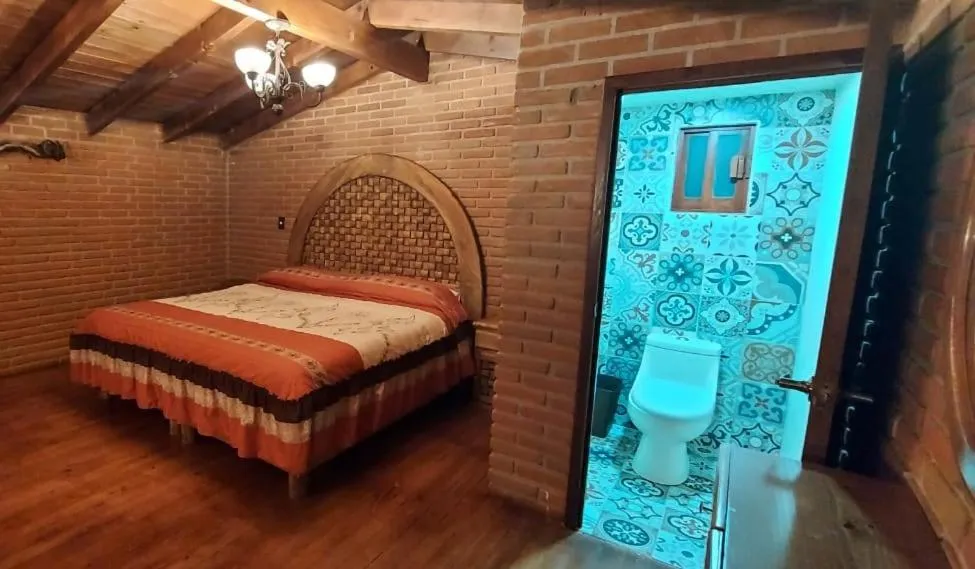 Bed in Cabañas Doña Anita