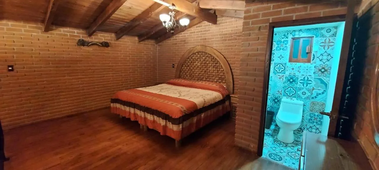 Bed in Cabañas Doña Anita