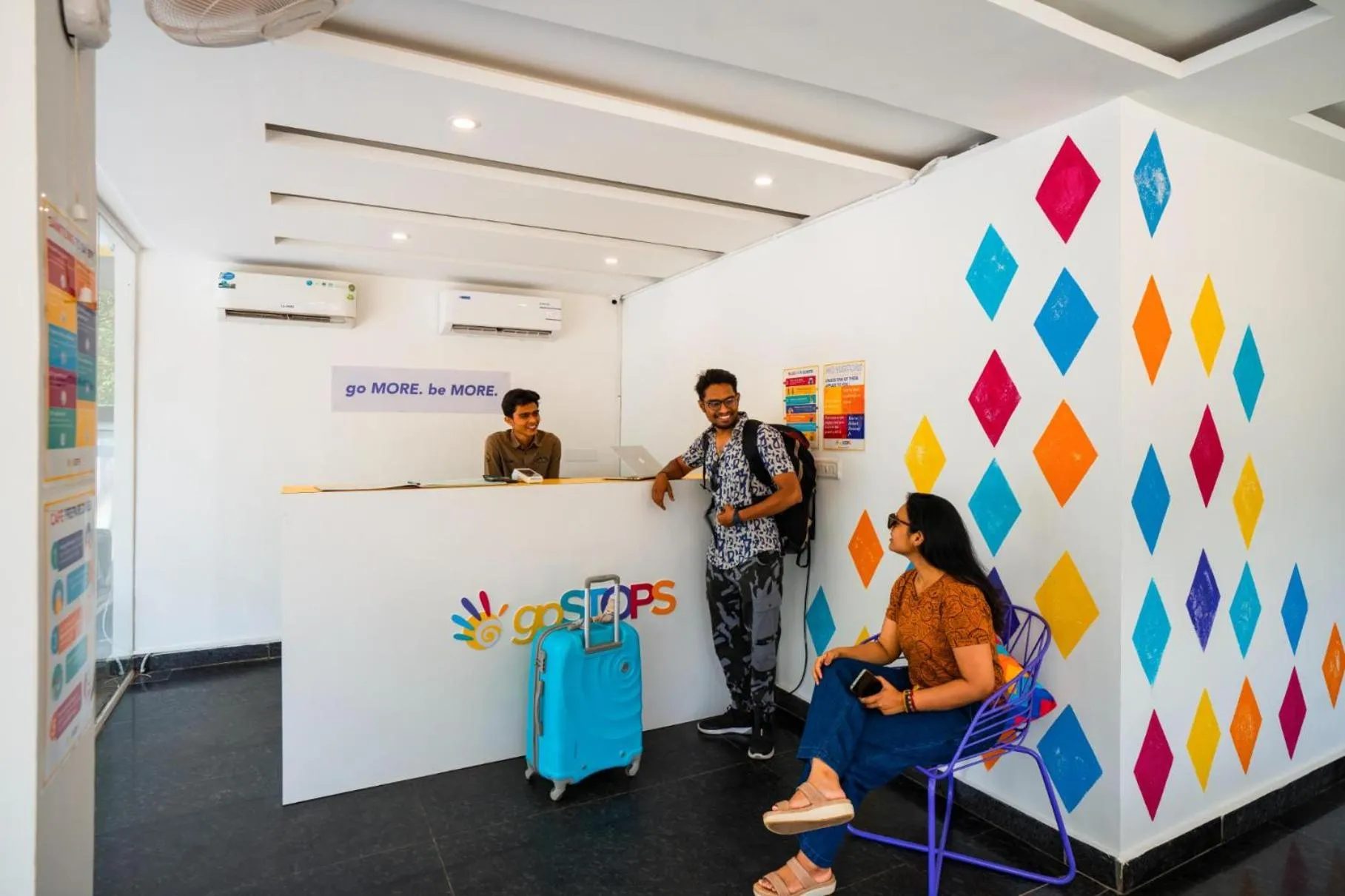 Lobby or reception in goSTOPS Goa, Baga