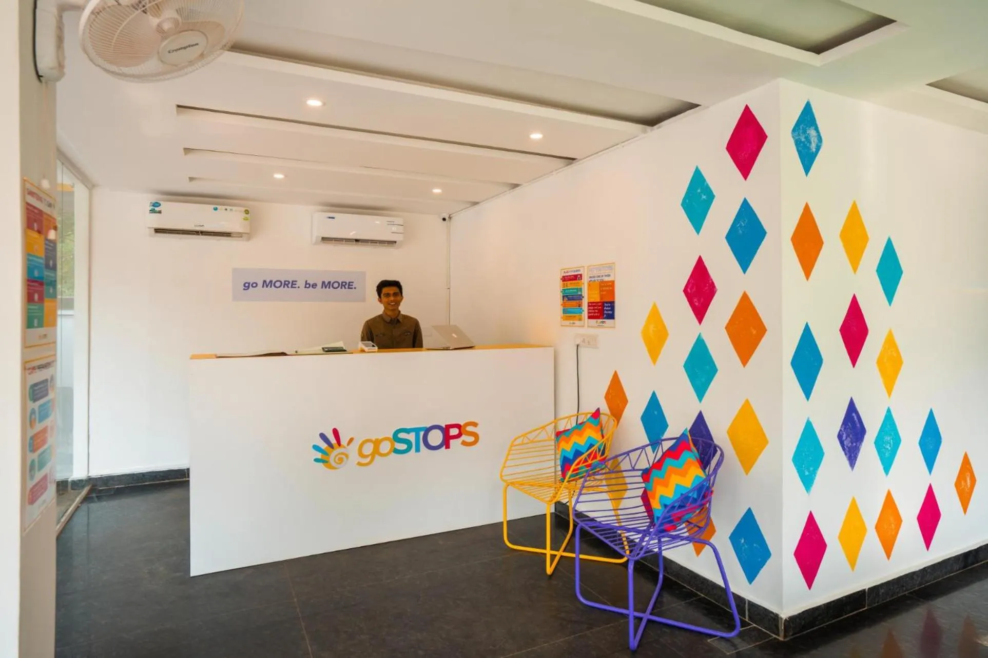 Facade/entrance in goSTOPS Goa, Baga