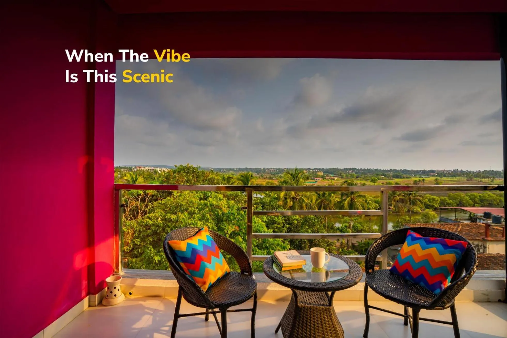 Balcony/Terrace in goSTOPS Goa, Baga