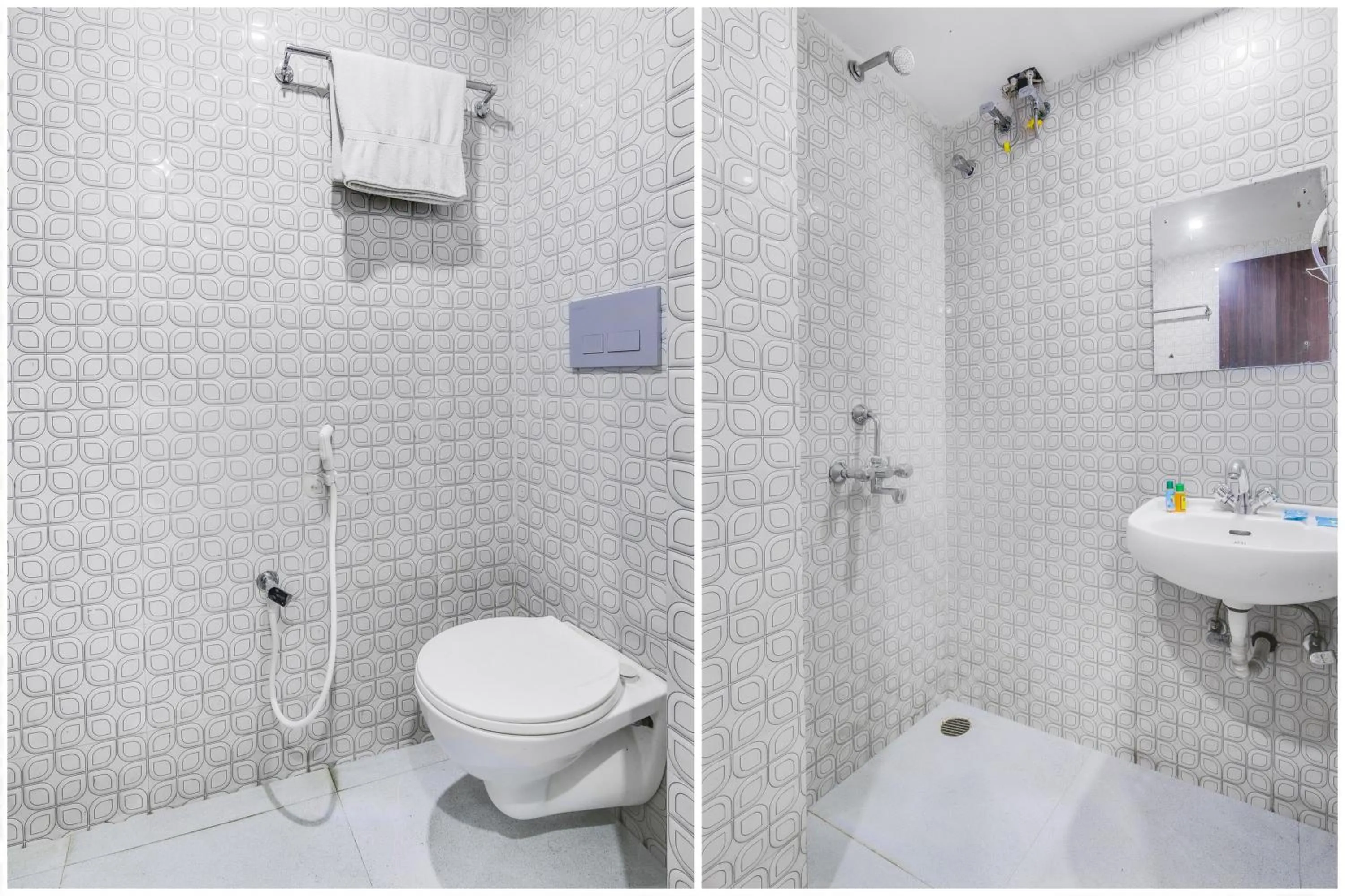 Bathroom in FabHotel Kamran Residency - Nr LBS Marg