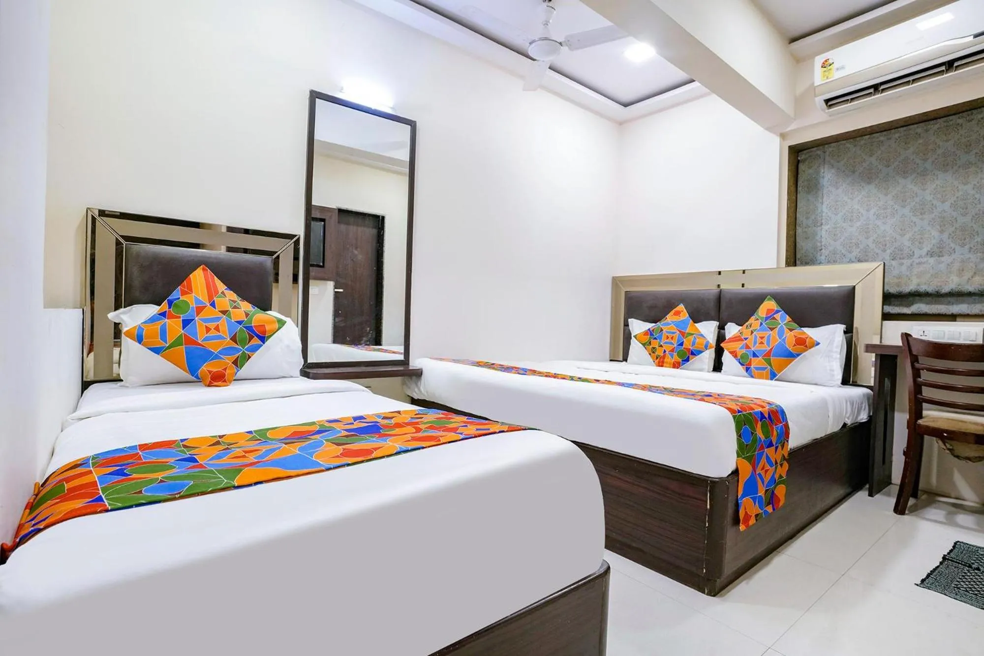 Bed in FabHotel Kamran Residency - Nr LBS Marg