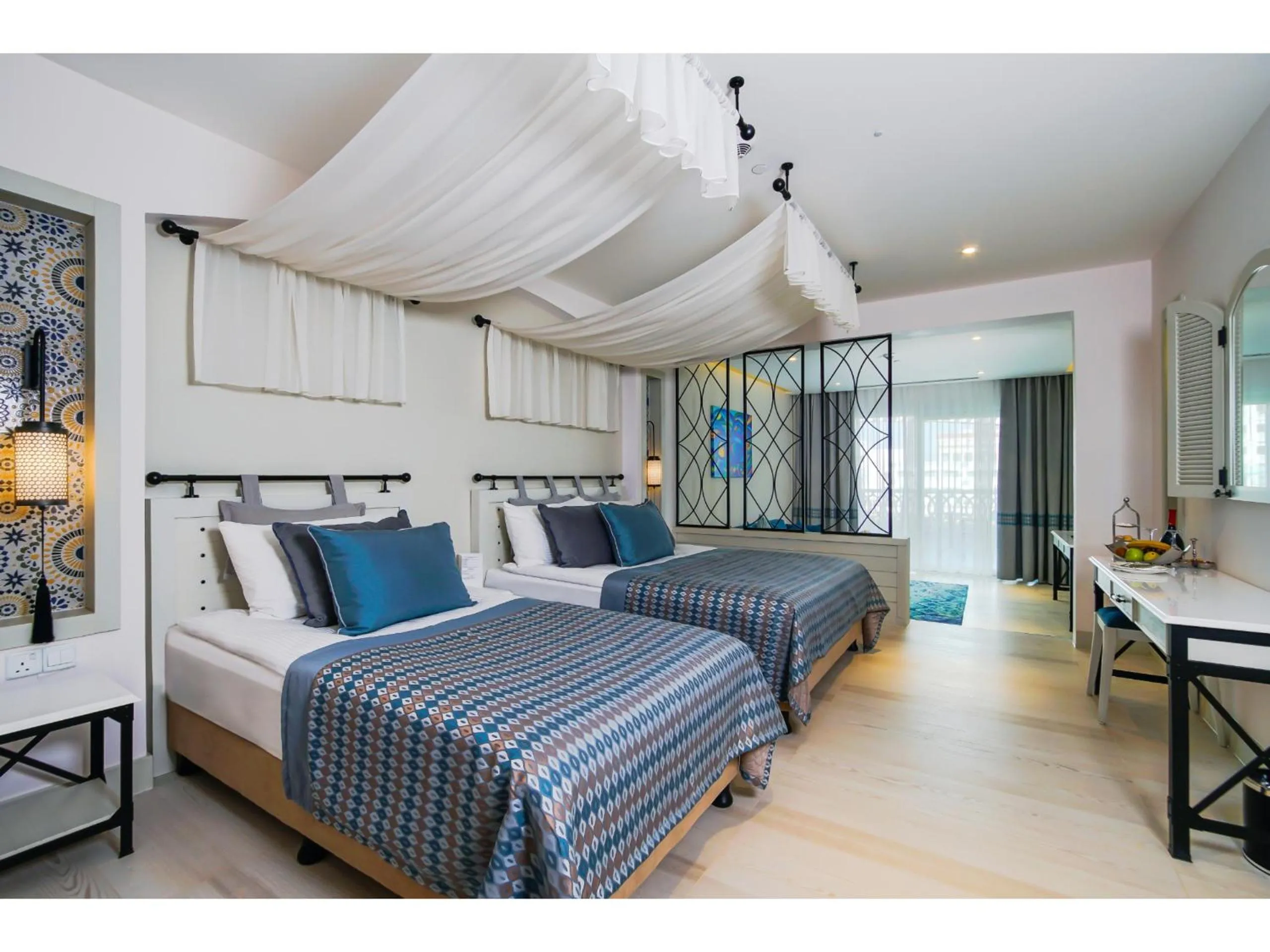 Bed in Limak Cyprus Deluxe Hotel