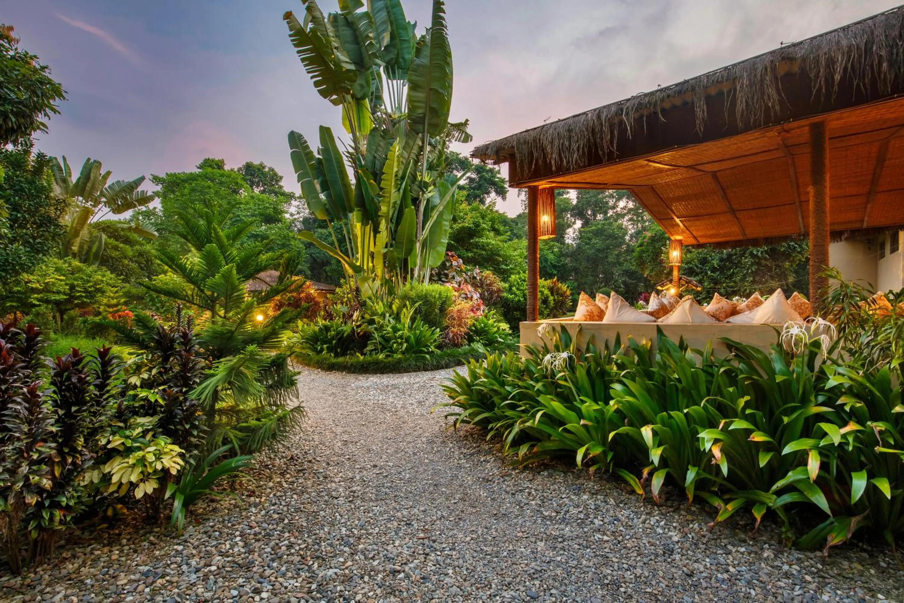 Garden view in Green Mansions Jungle Resort