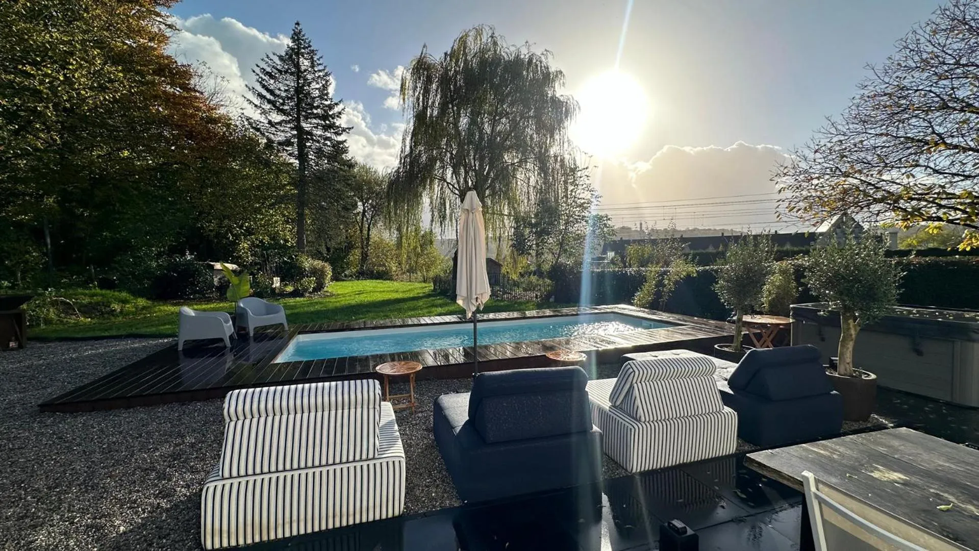 Garden in Boutique Hotel Le Faucon