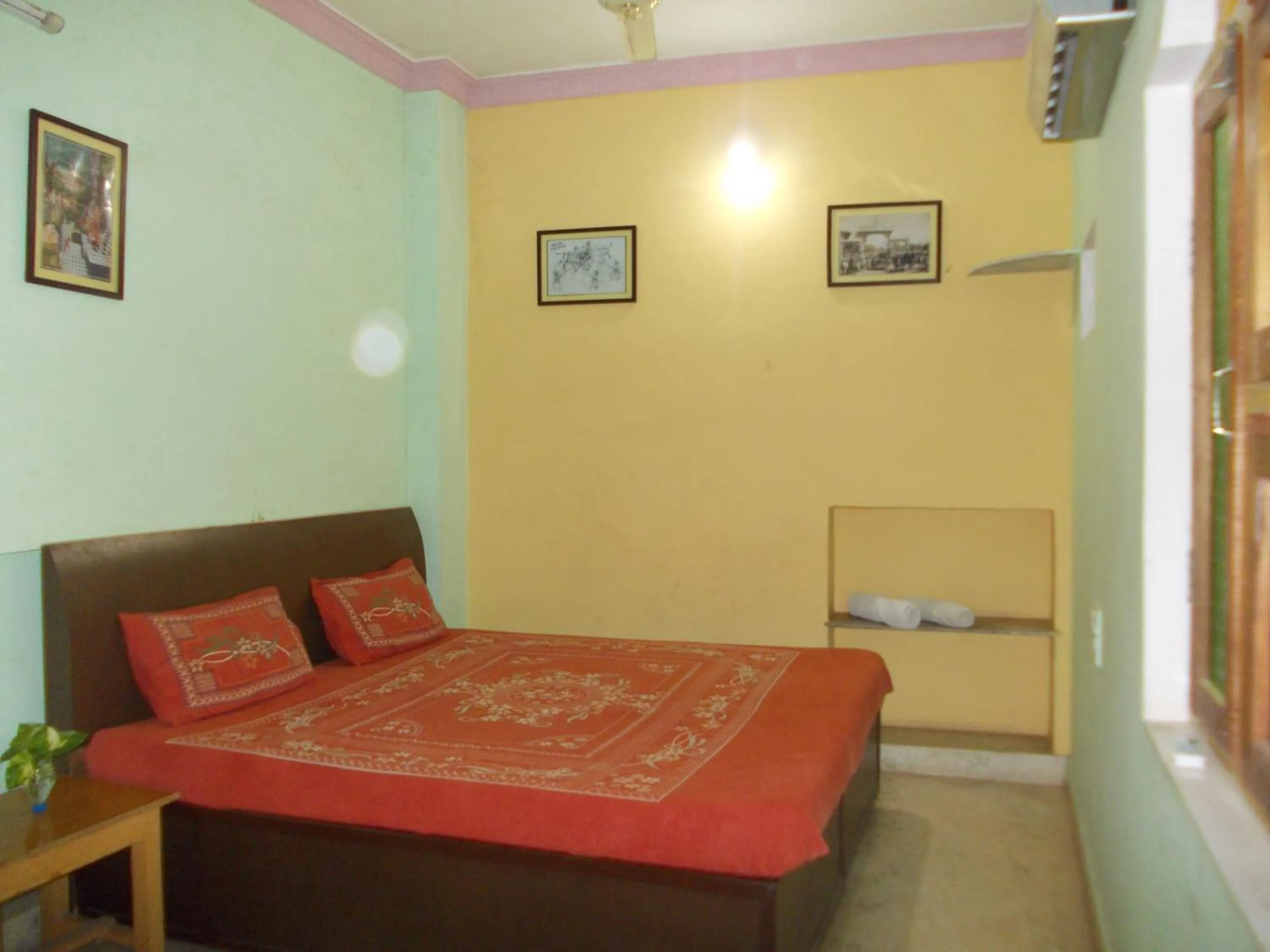 Photo of the whole room, Bed in Raj Mahal Guest House