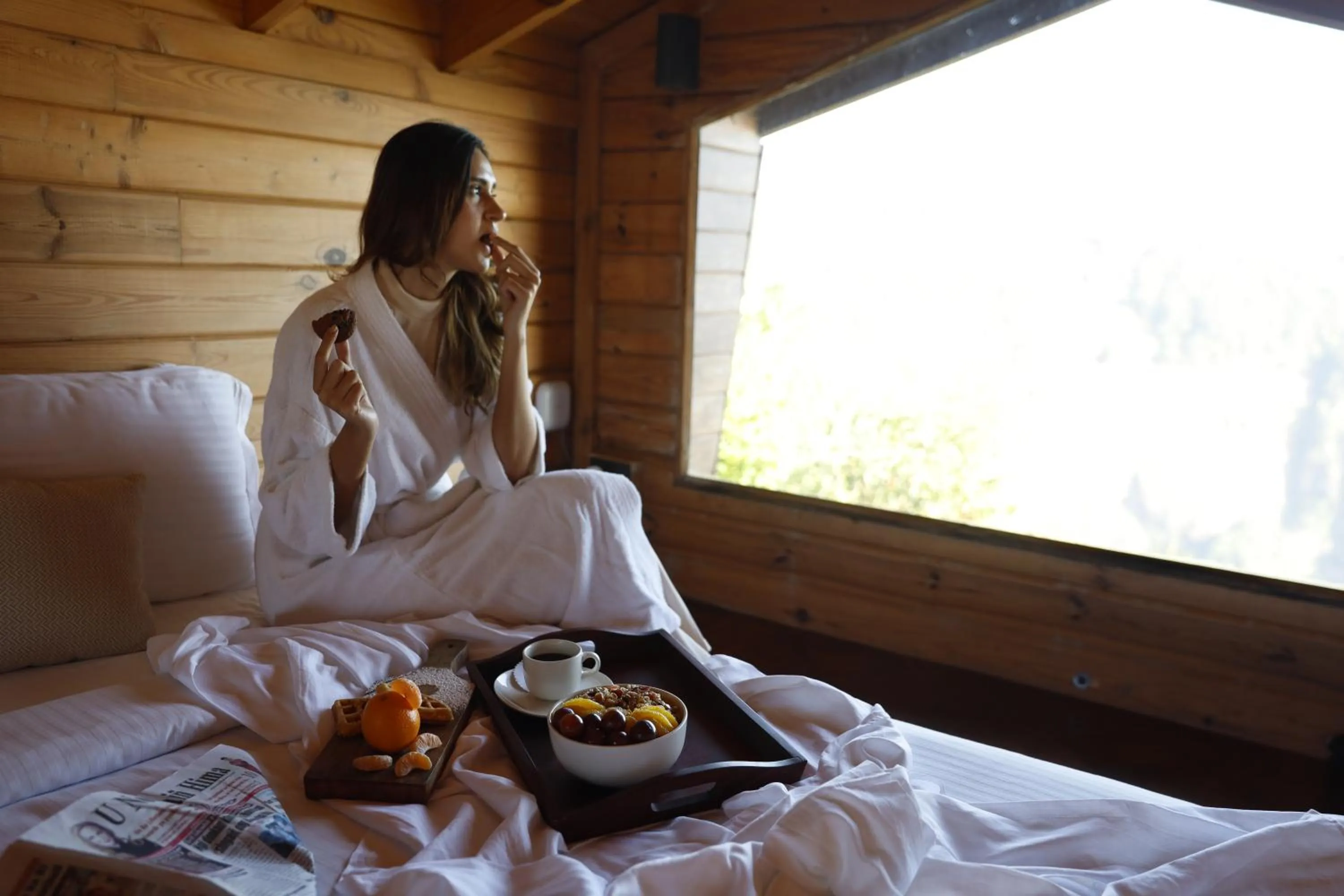 Bed in Polo Cherrapunjee Resort