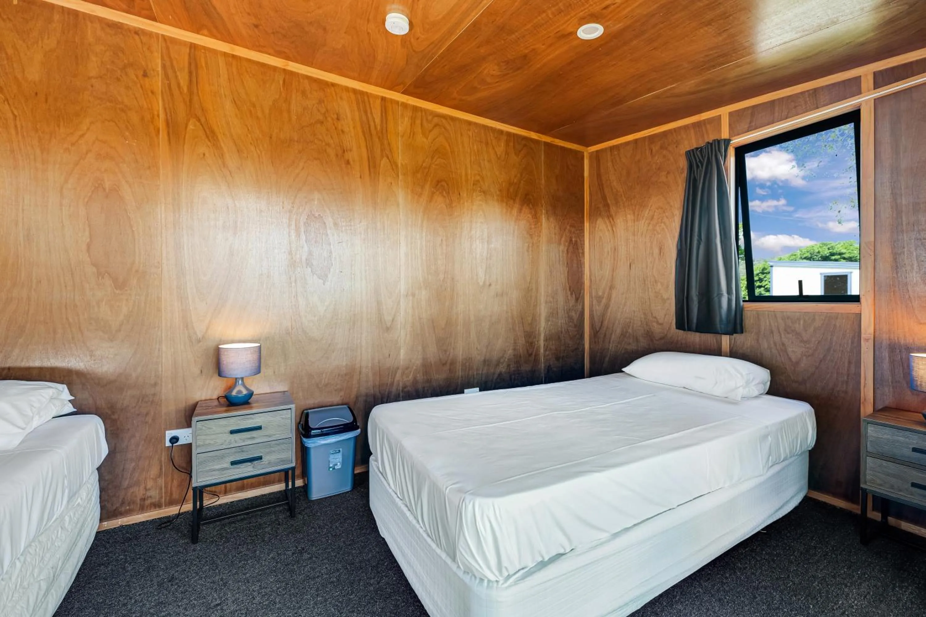 Bed in Waitangi Holiday Park