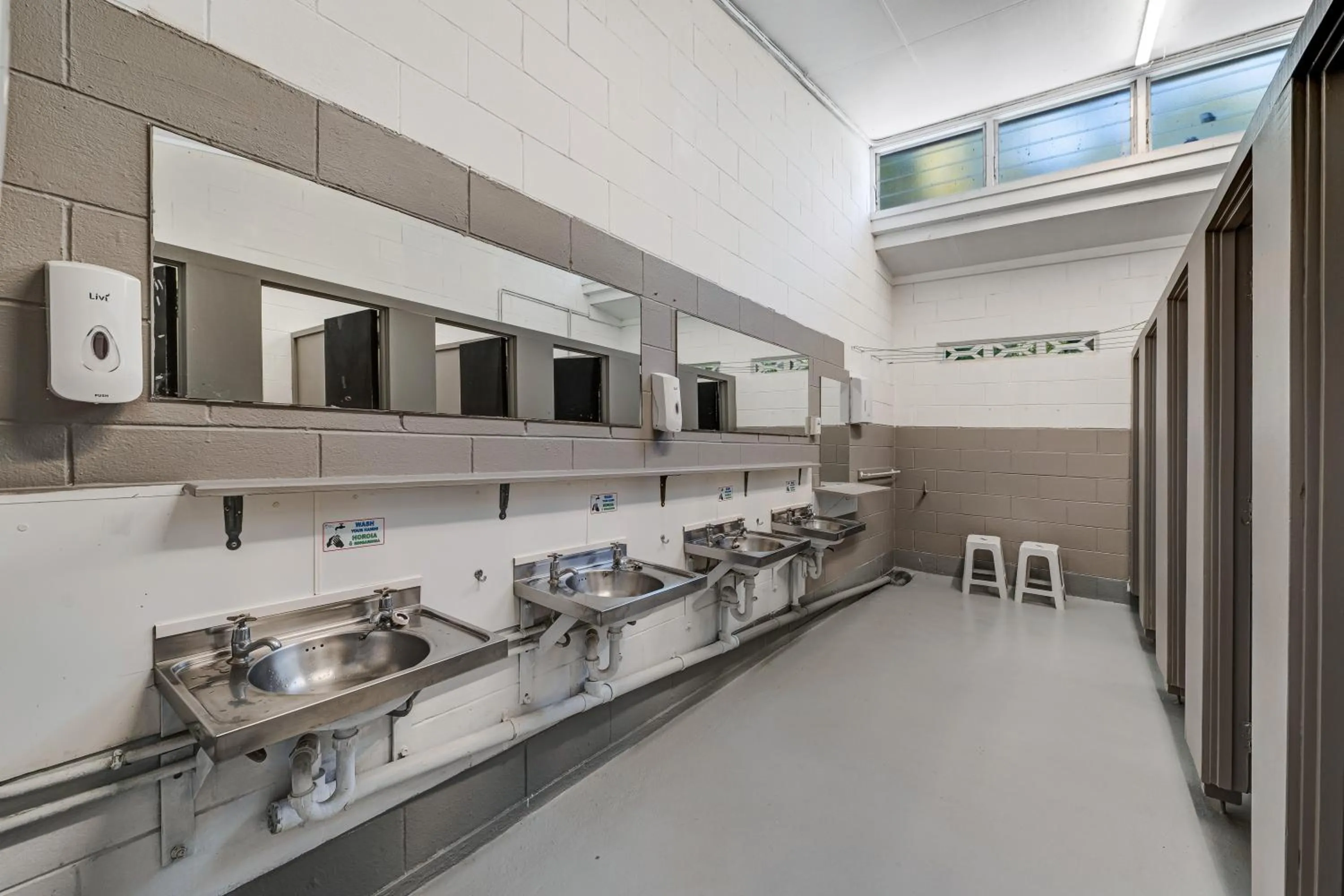 Shower in Waitangi Holiday Park