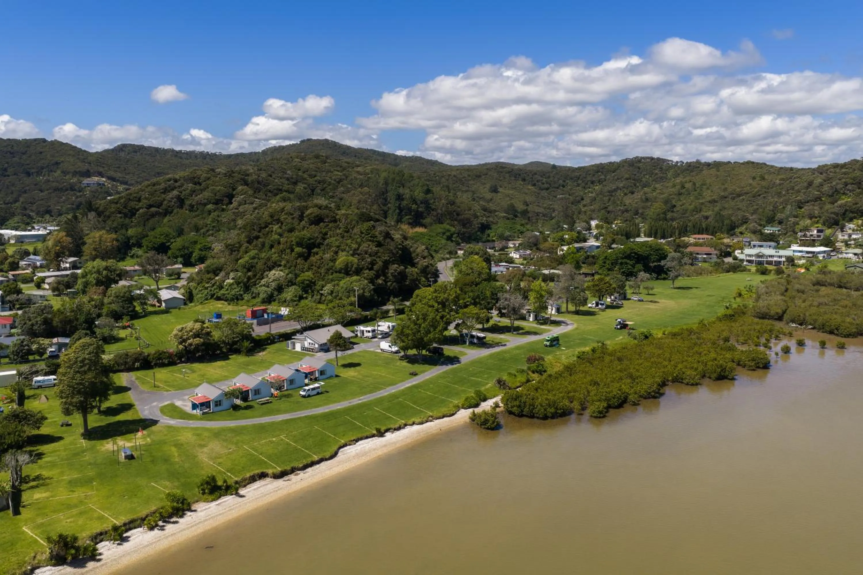 Sea view in Waitangi Holiday Park