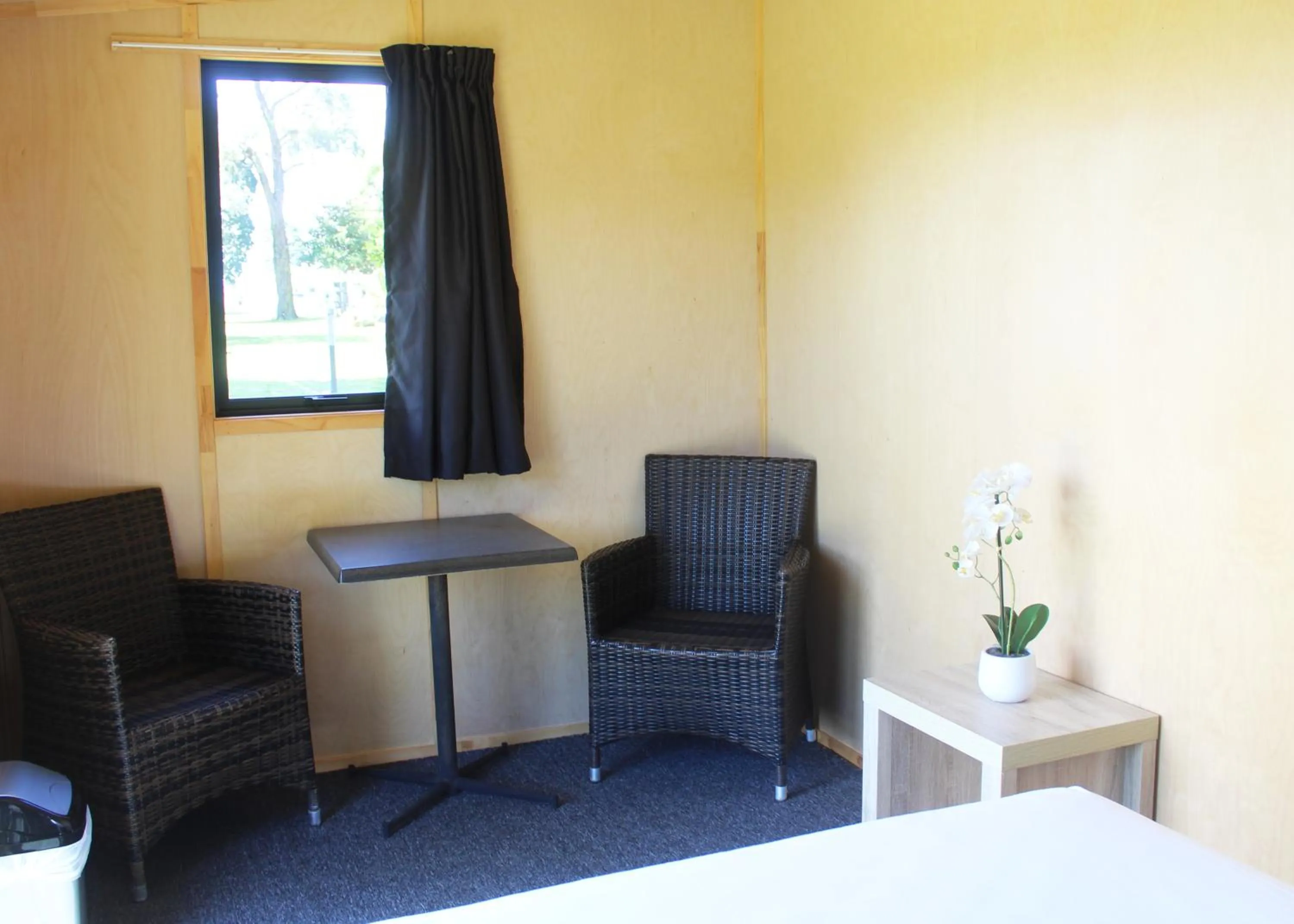 Bed in Waitangi Holiday Park