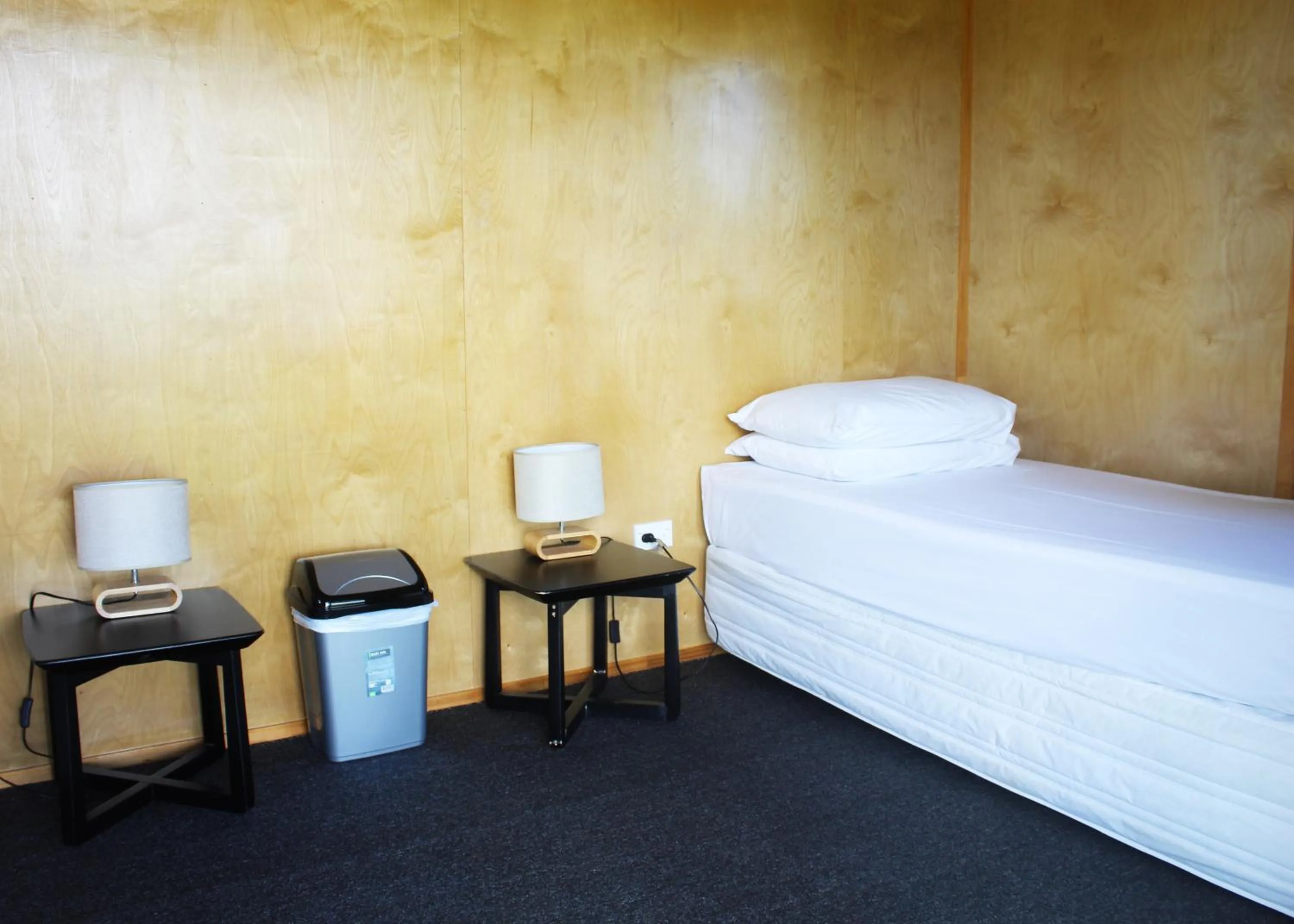 Bed in Waitangi Holiday Park