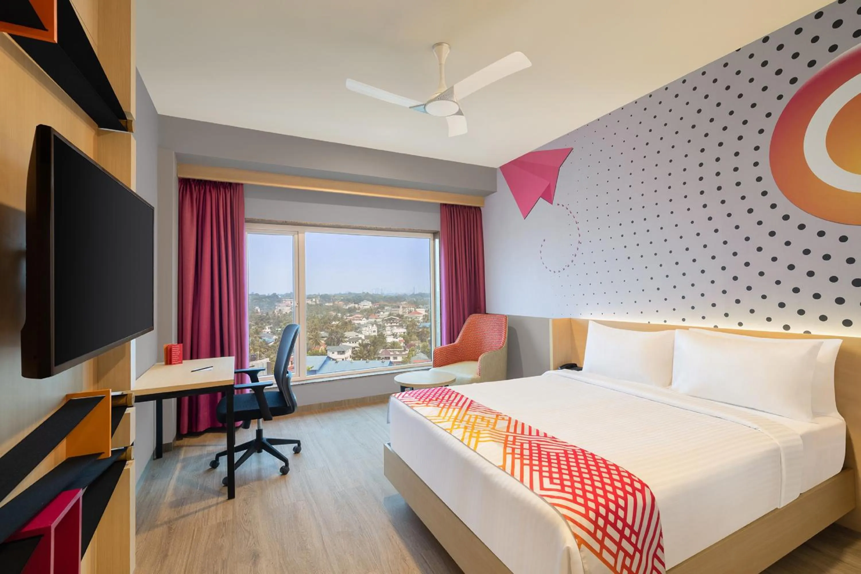 Bedroom, Bed in Ginger Kochi, Kalamassery