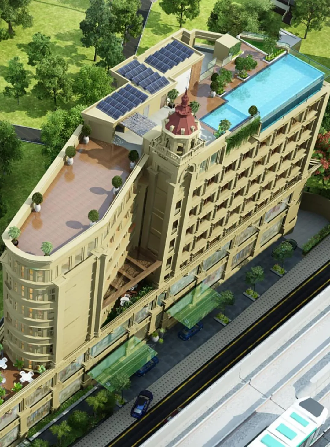 Bird's eye view in Ginger Kochi, Kalamassery