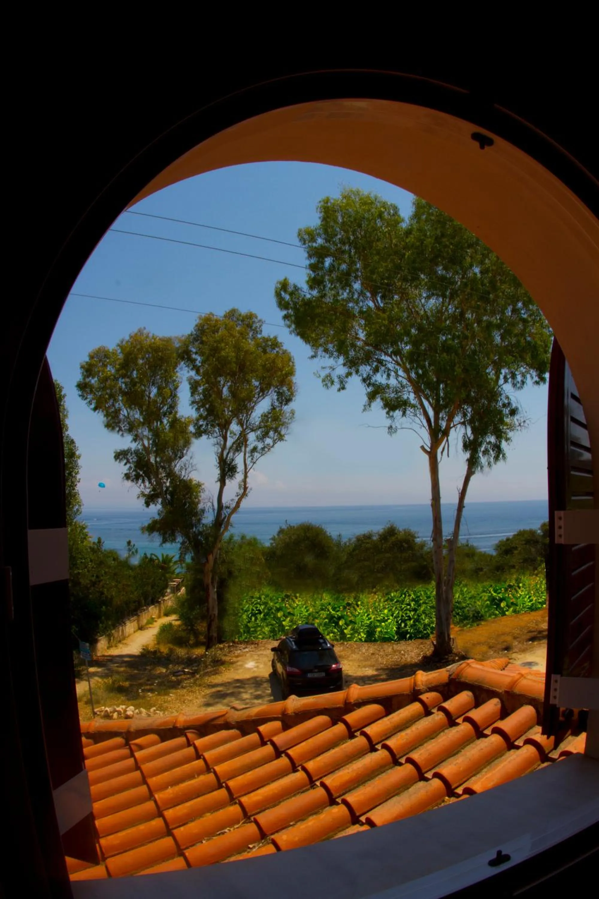 Garden view in Pyrgaraki Studios and Apartments