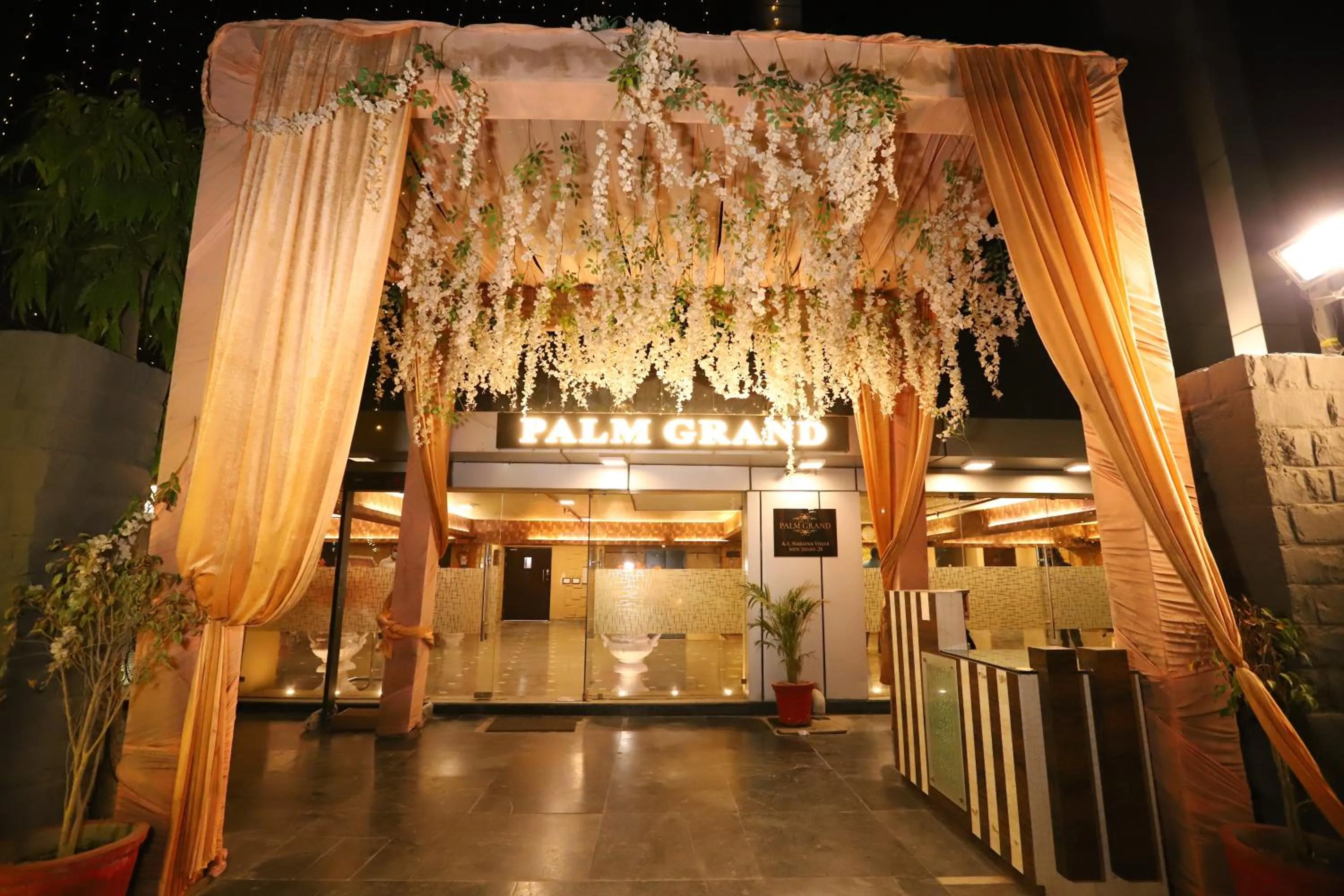 Facade/entrance in Hotel Palm Grand Naraina New Delhi - Couple Friendly Local IDs Accepted