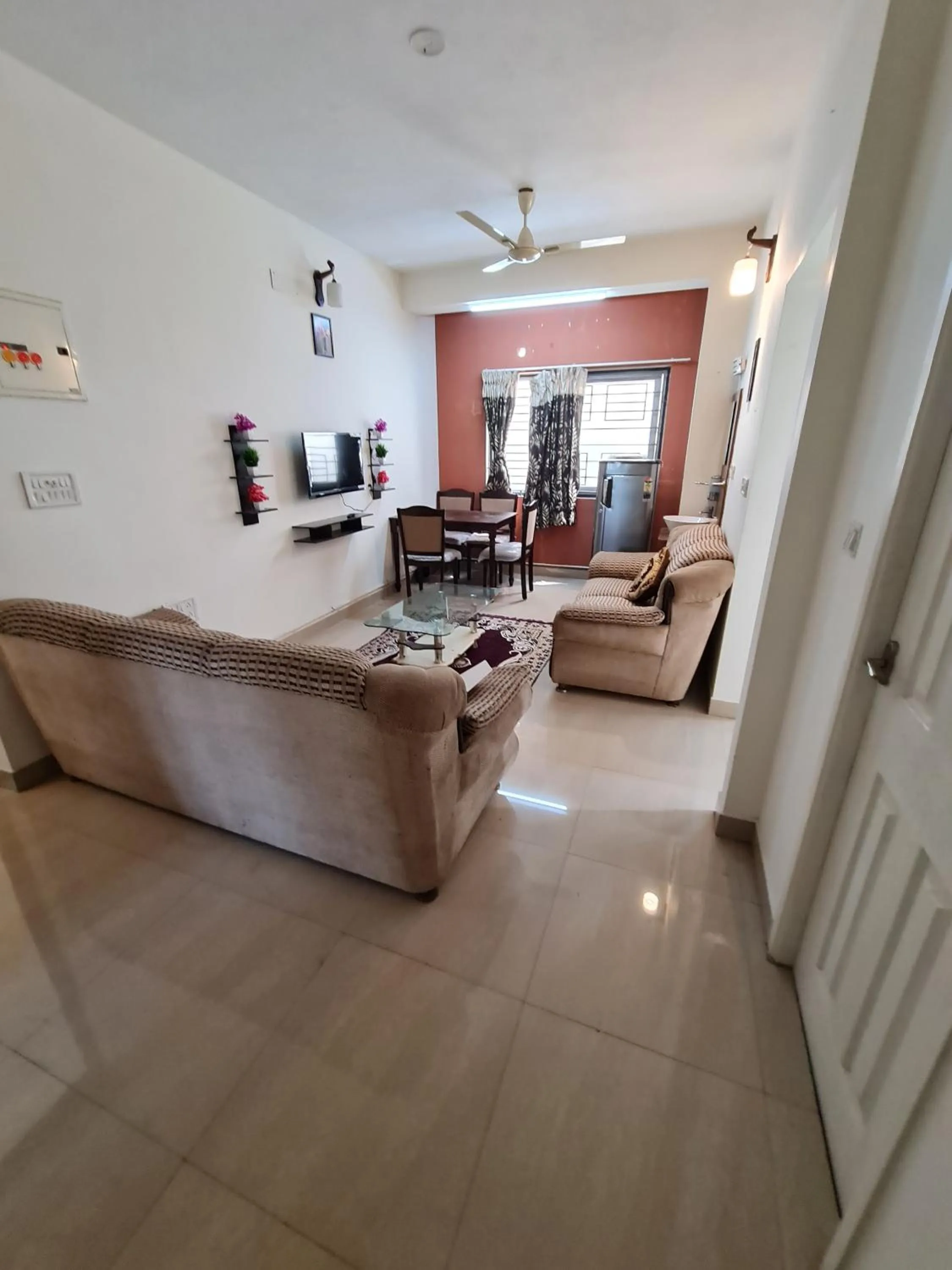 Seating area in S4 Sruthi Service Apartments