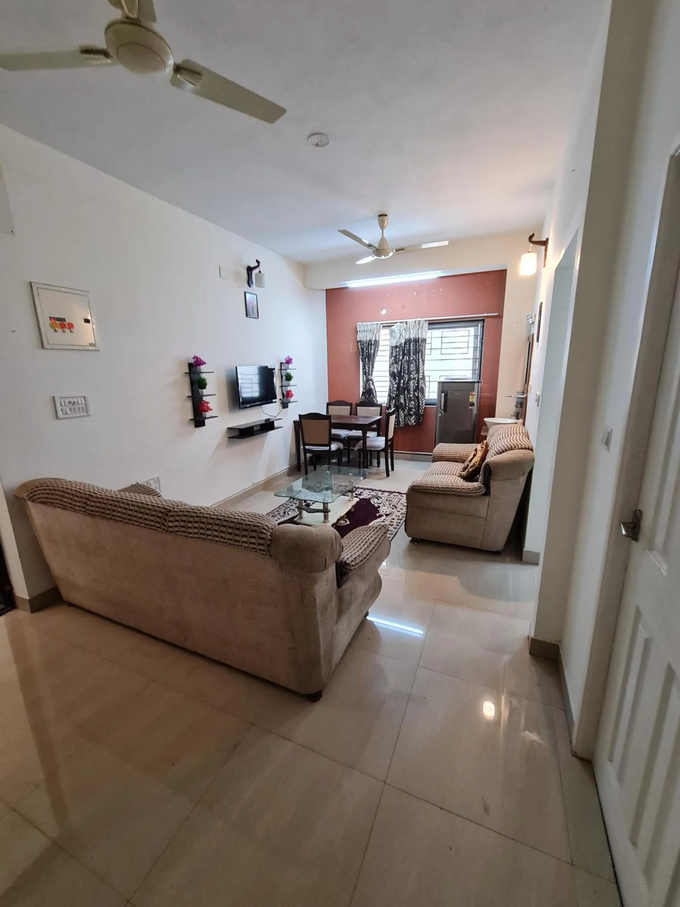 Seating area in S4 Sruthi Service Apartments