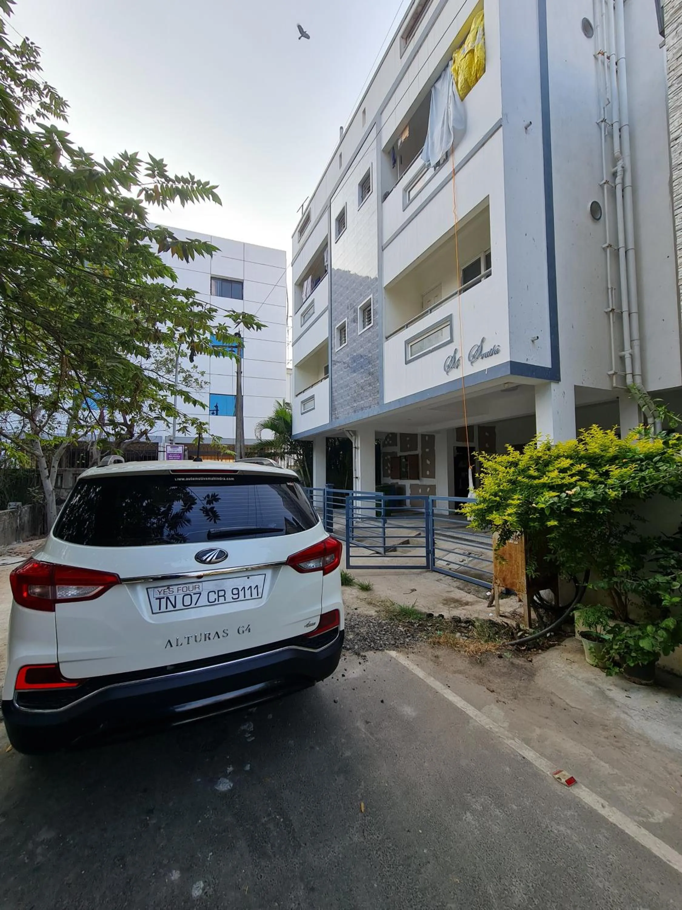 Parking in S4 Sruthi Service Apartments