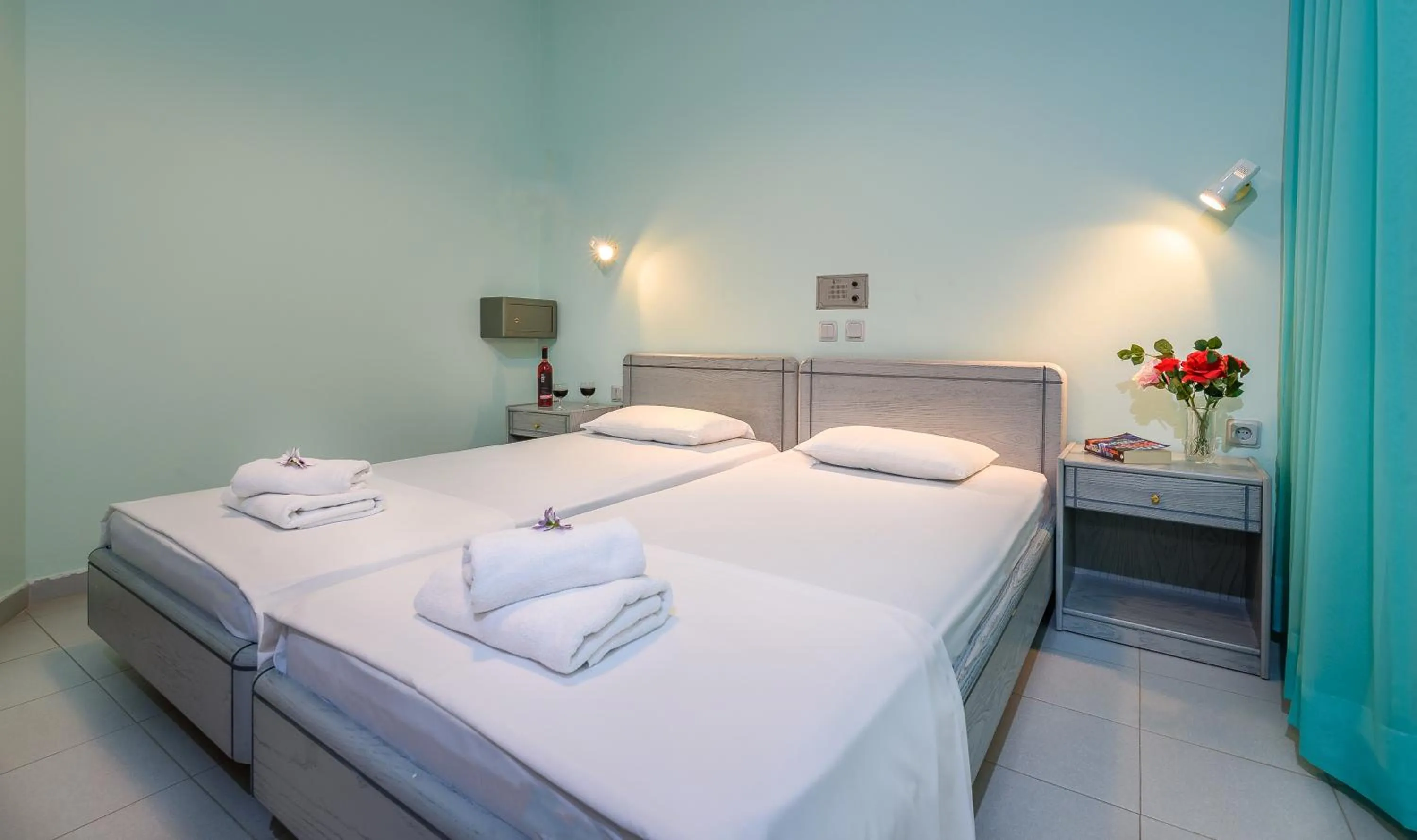 Bed in Louladakis Apartments