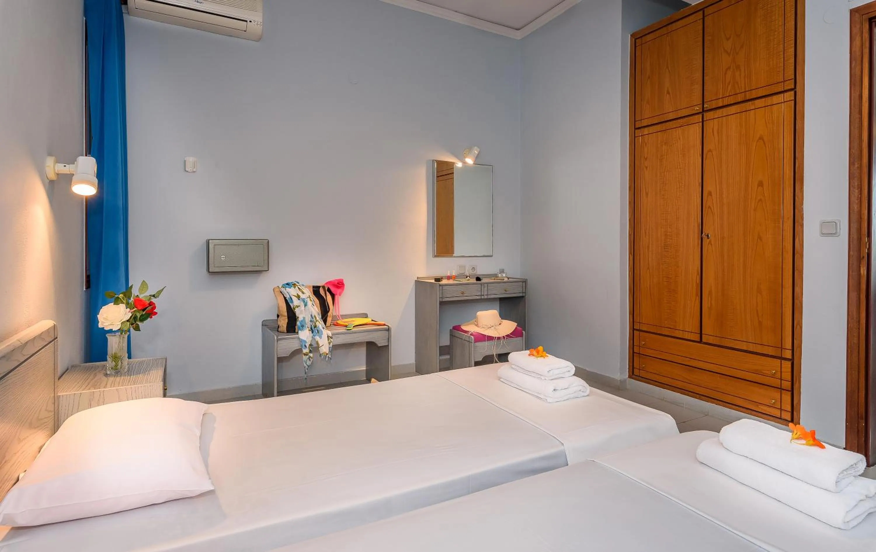 Bed in Louladakis Apartments