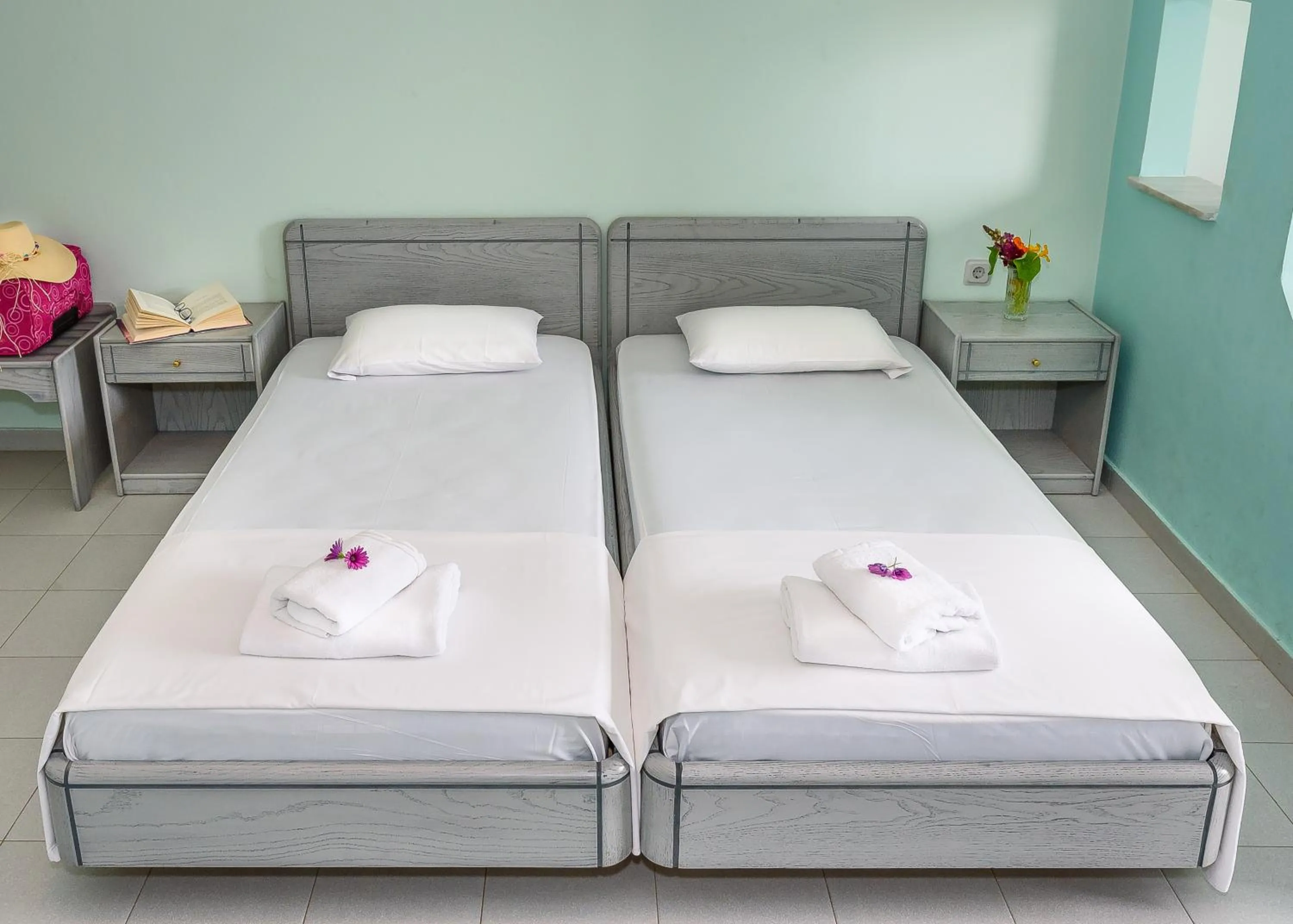 Bed in Louladakis Apartments