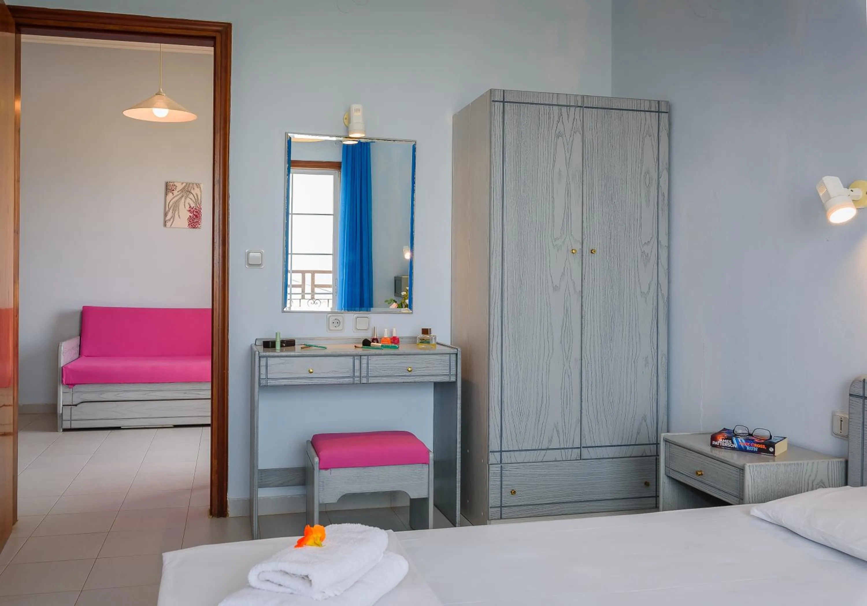 Bed in Louladakis Apartments