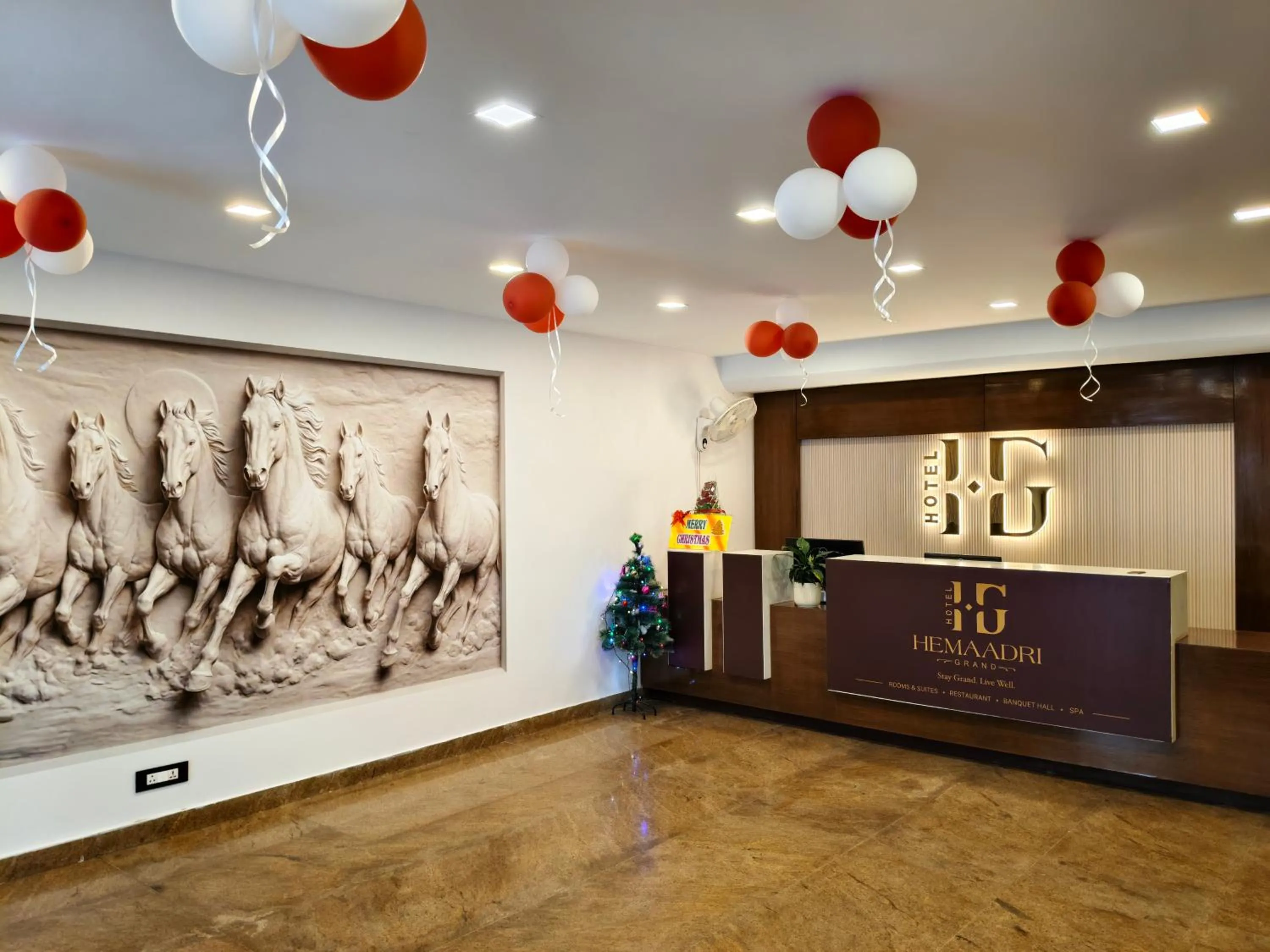 Property logo or sign in Hemaadri Grand