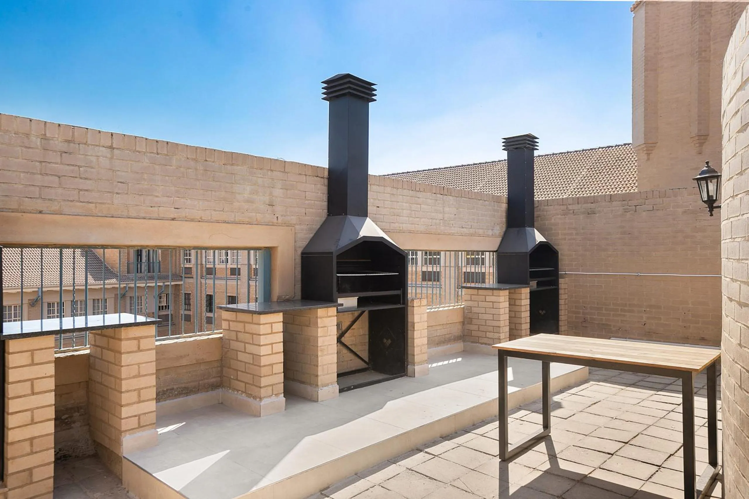 BBQ facilities in The Archer Aparthotel by Totalstay