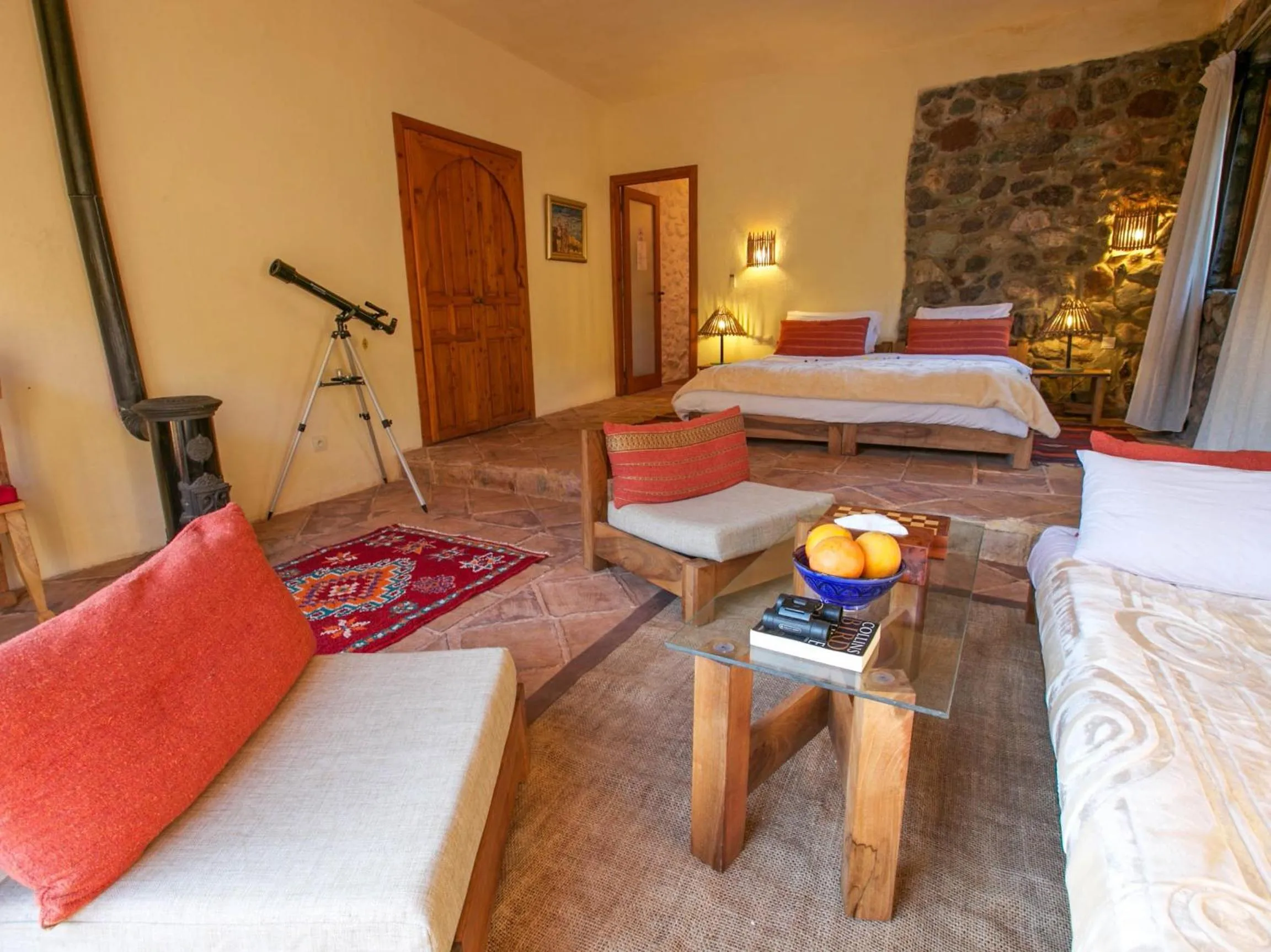Bedroom, Bed in Kasbah Africa - High Atlas Dark Sky & Nature Lodge