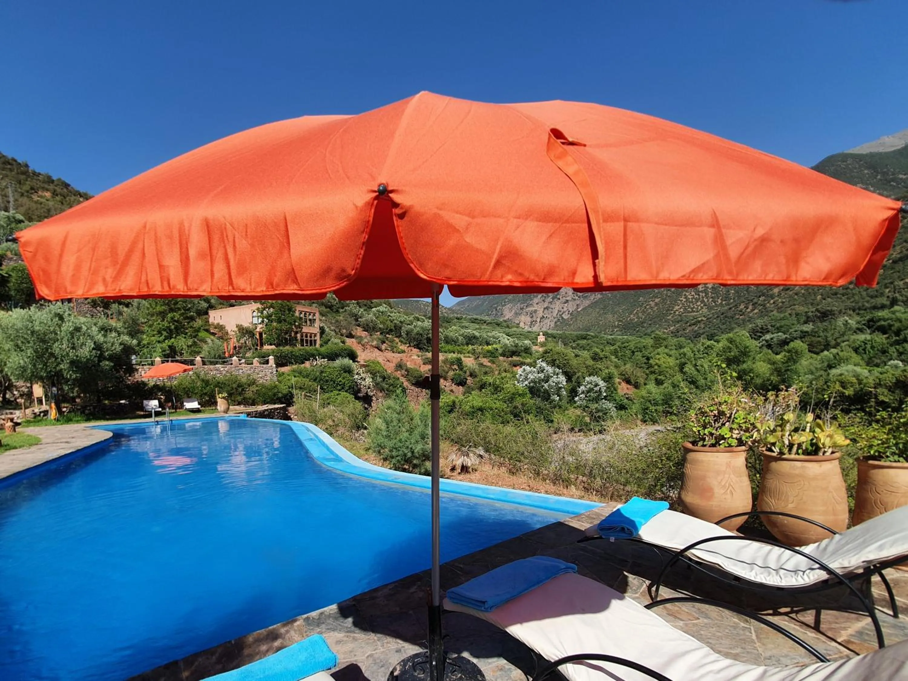 Swimming pool in Kasbah Africa - High Atlas Dark Sky & Nature Lodge