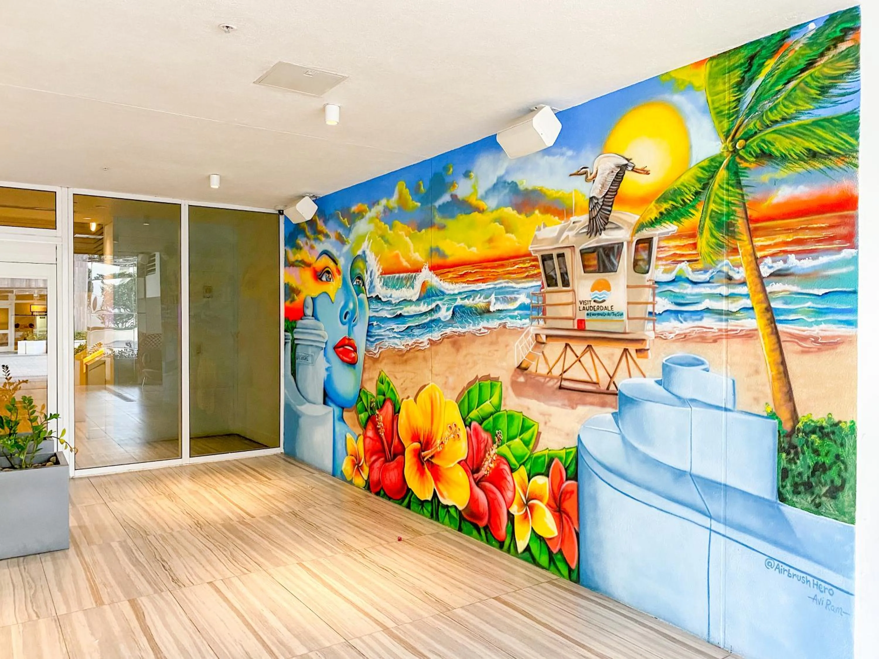 Decorative detail in W Residences Fort Lauderdale Luxury Suites Across from Fort Lauderdale Beach