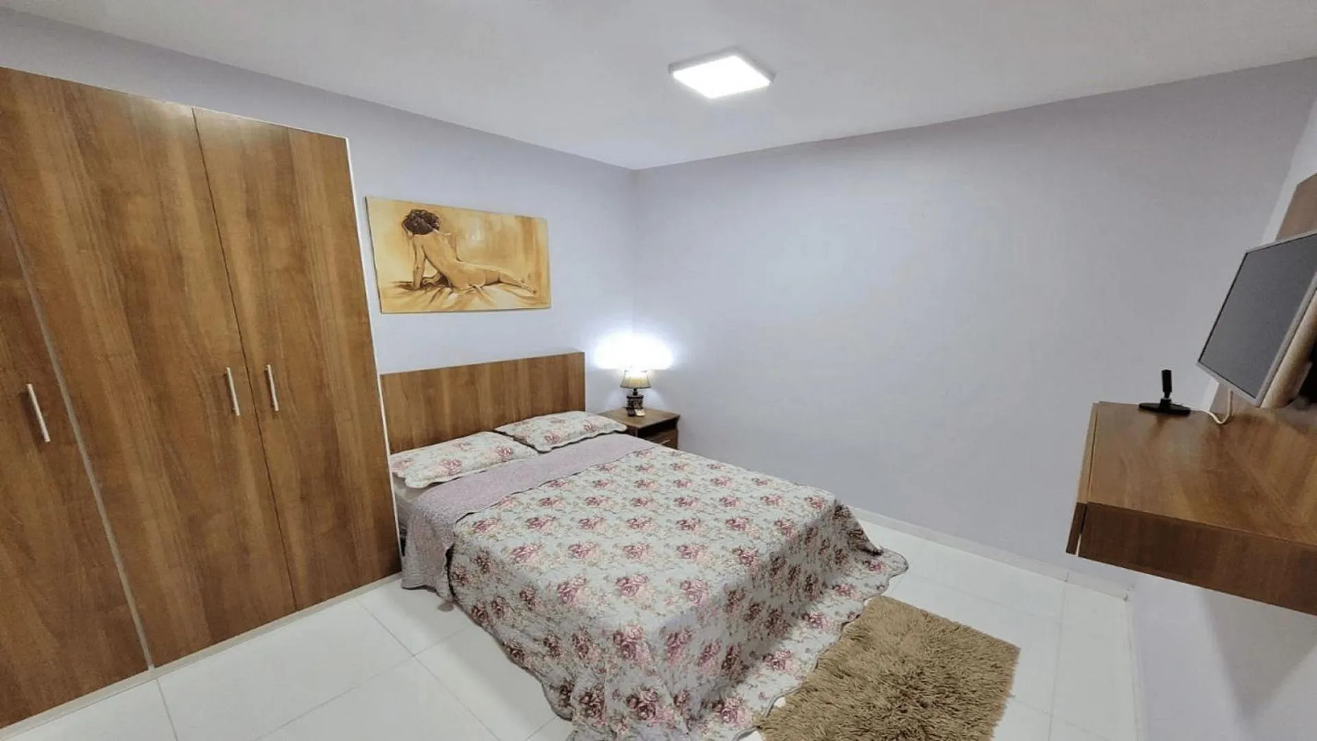 View (from property/room), Bed in Hotel Residencial Manaus - Flores