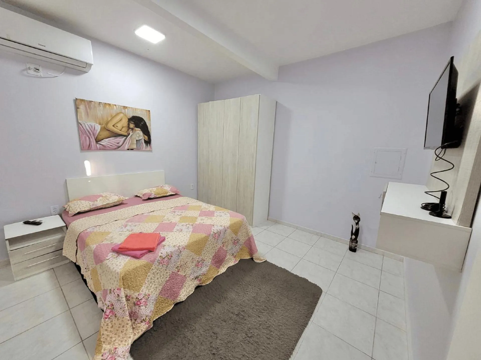 View (from property/room), Bed in Hotel Residencial Manaus - Flores