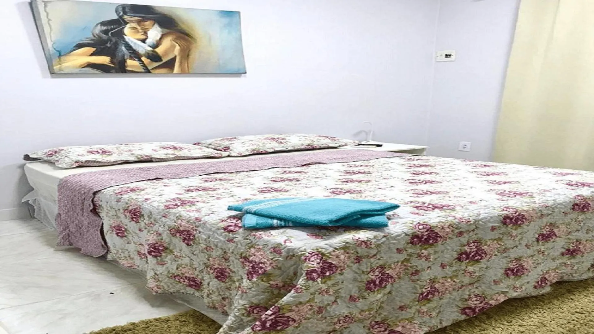 View (from property/room), Bed in Hotel Residencial Manaus - Flores