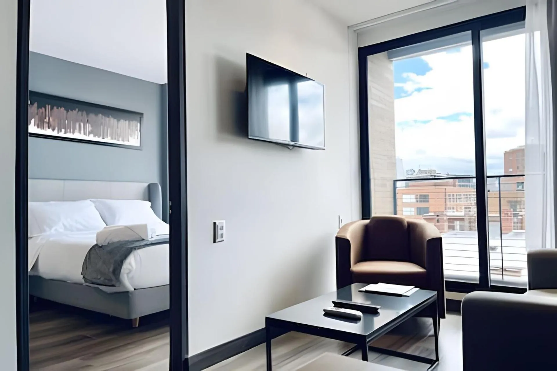 Photo of the whole room, Bed in Edificio Morph Chico