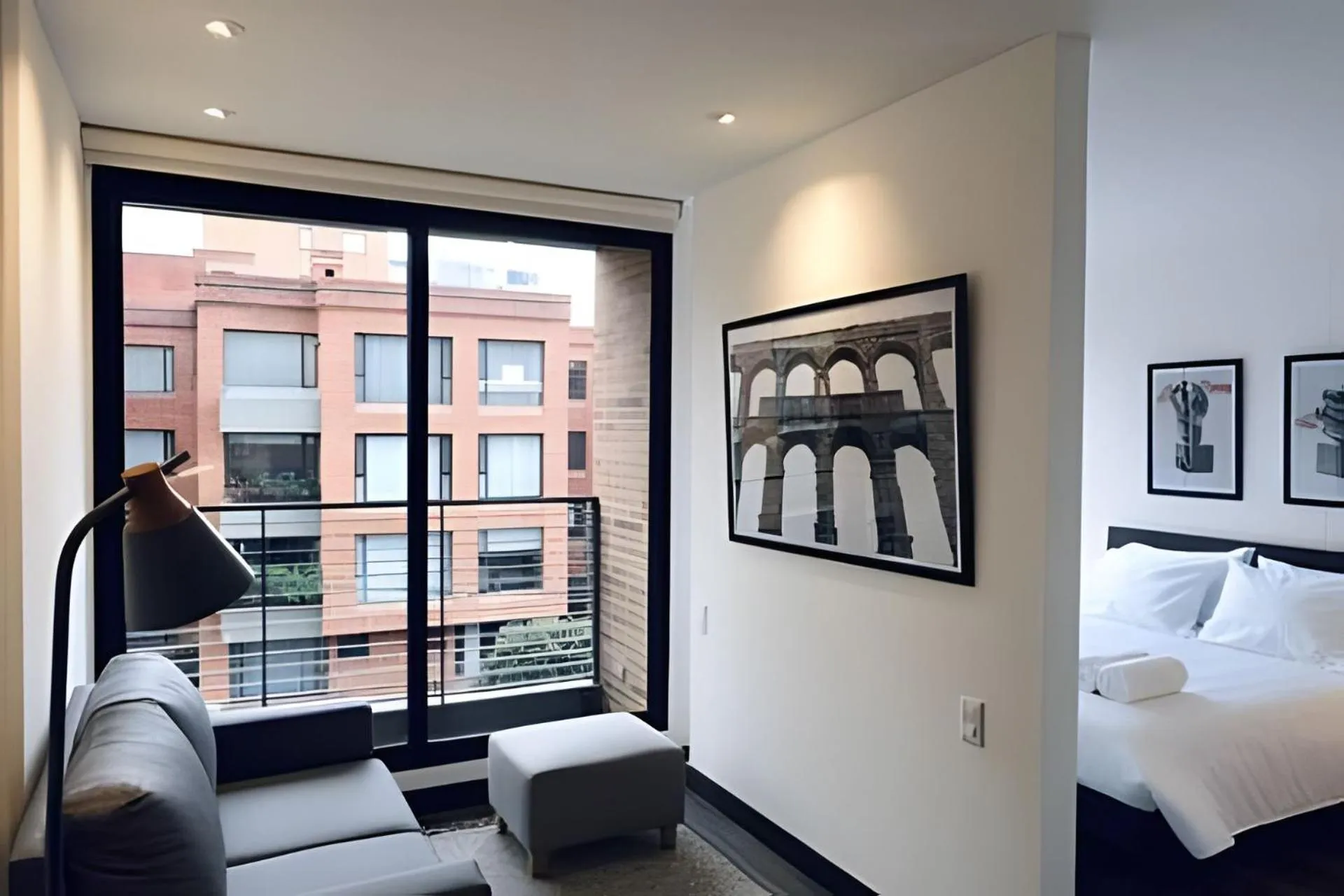 View (from property/room), Bed in Edificio Morph Chico