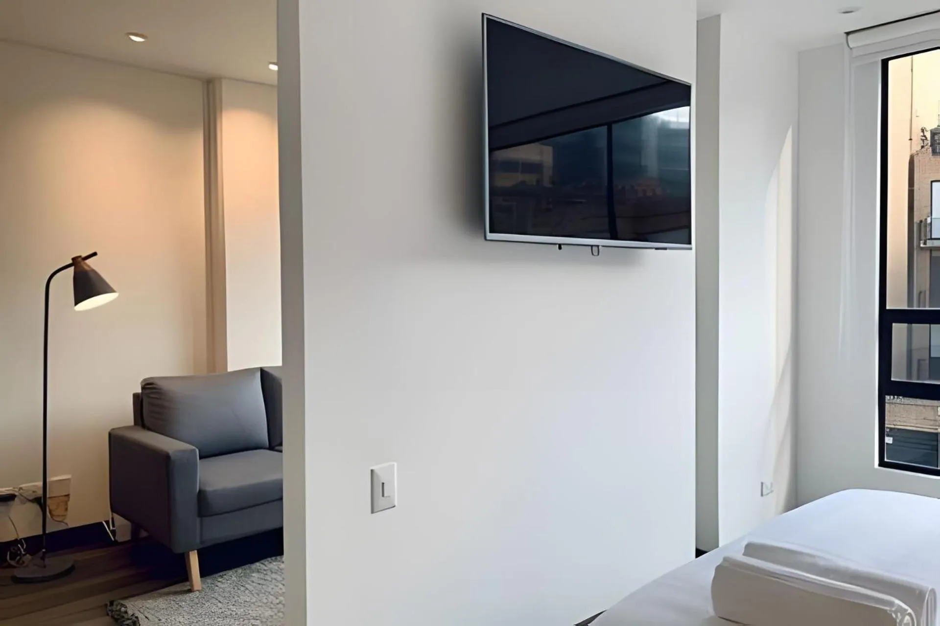 Photo of the whole room, Bed in Edificio Morph Chico