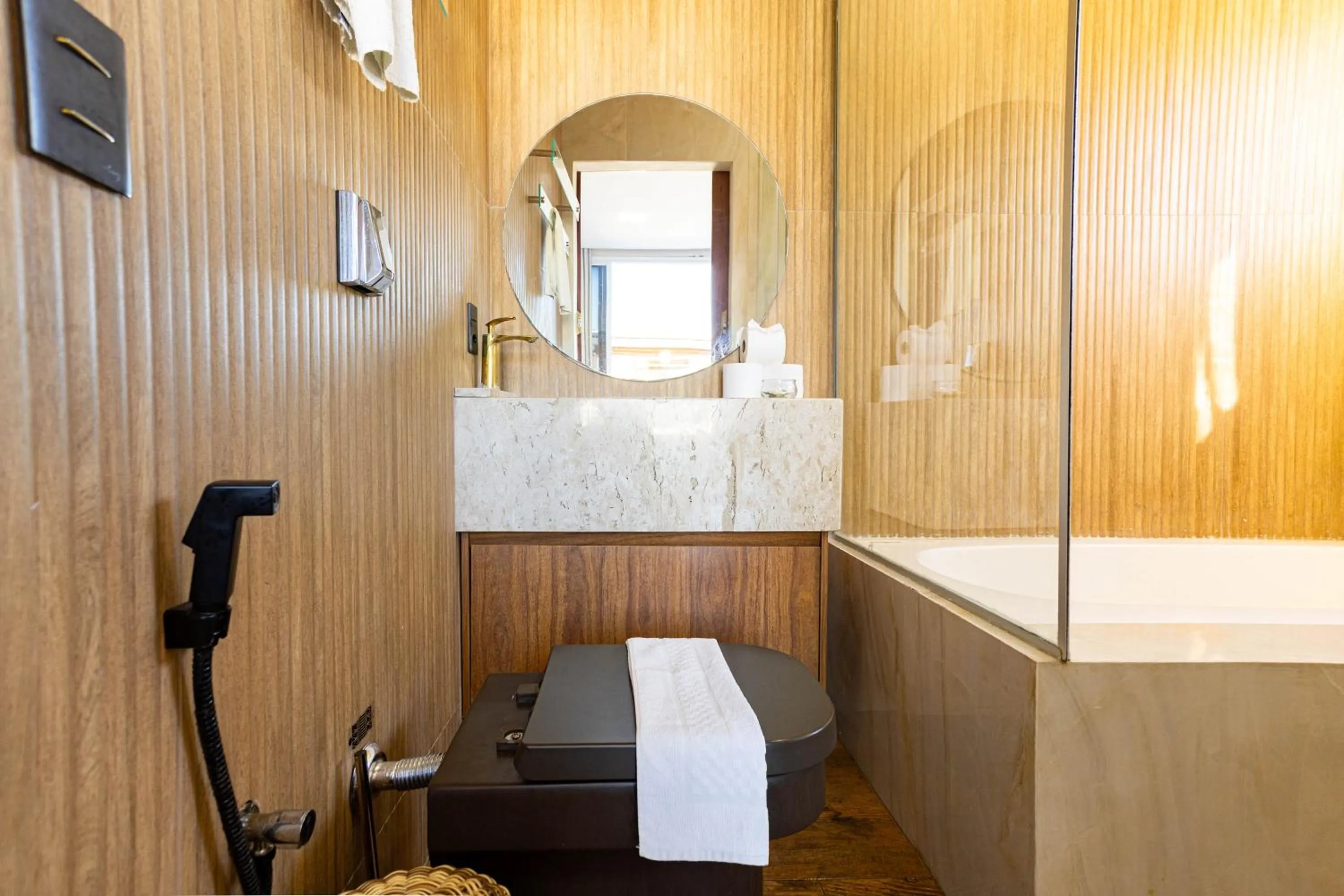 Bathroom in Santorini Beach Hotel